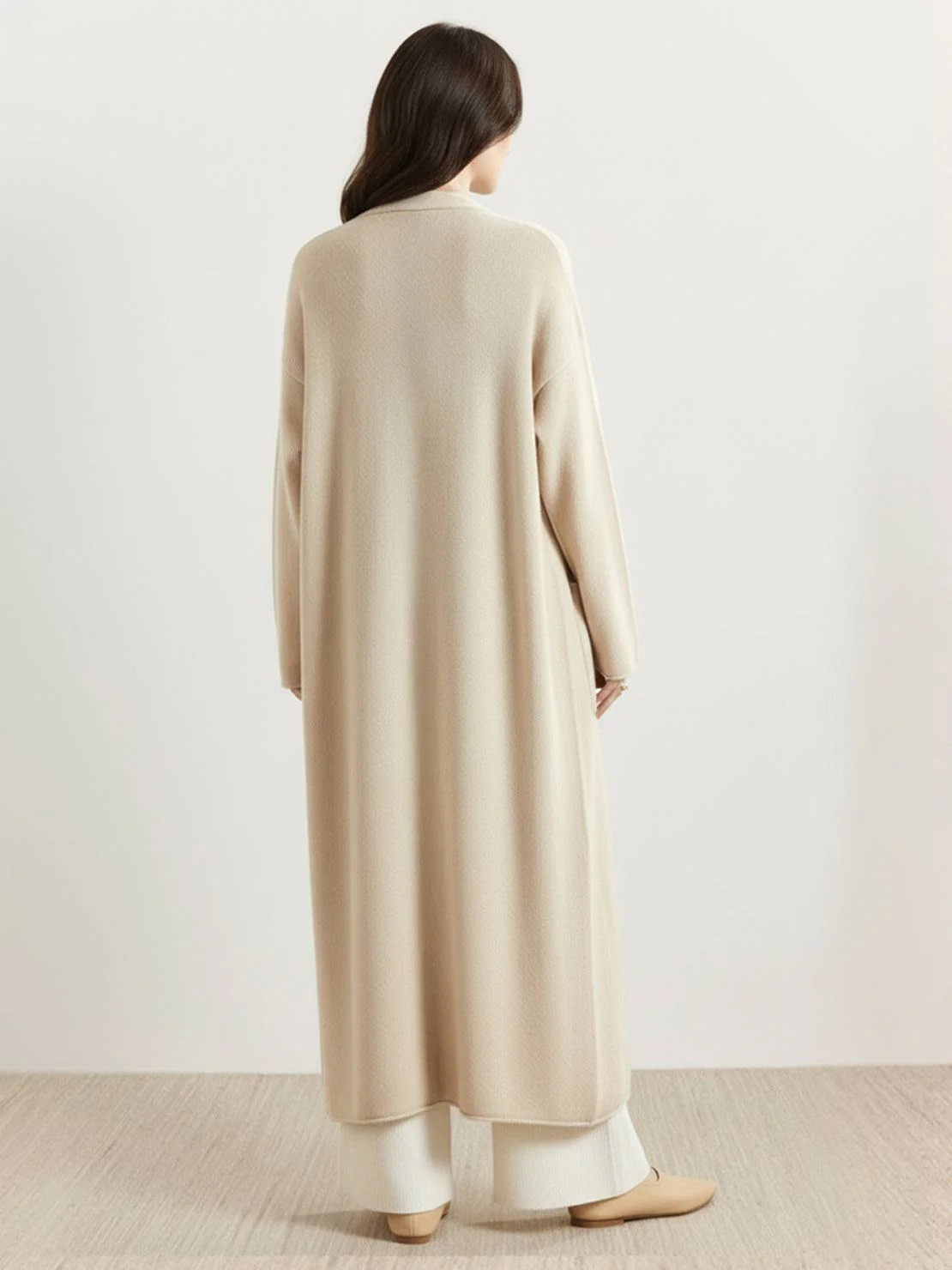 100% Australian Merino Wool Long Cardigan - Image 15