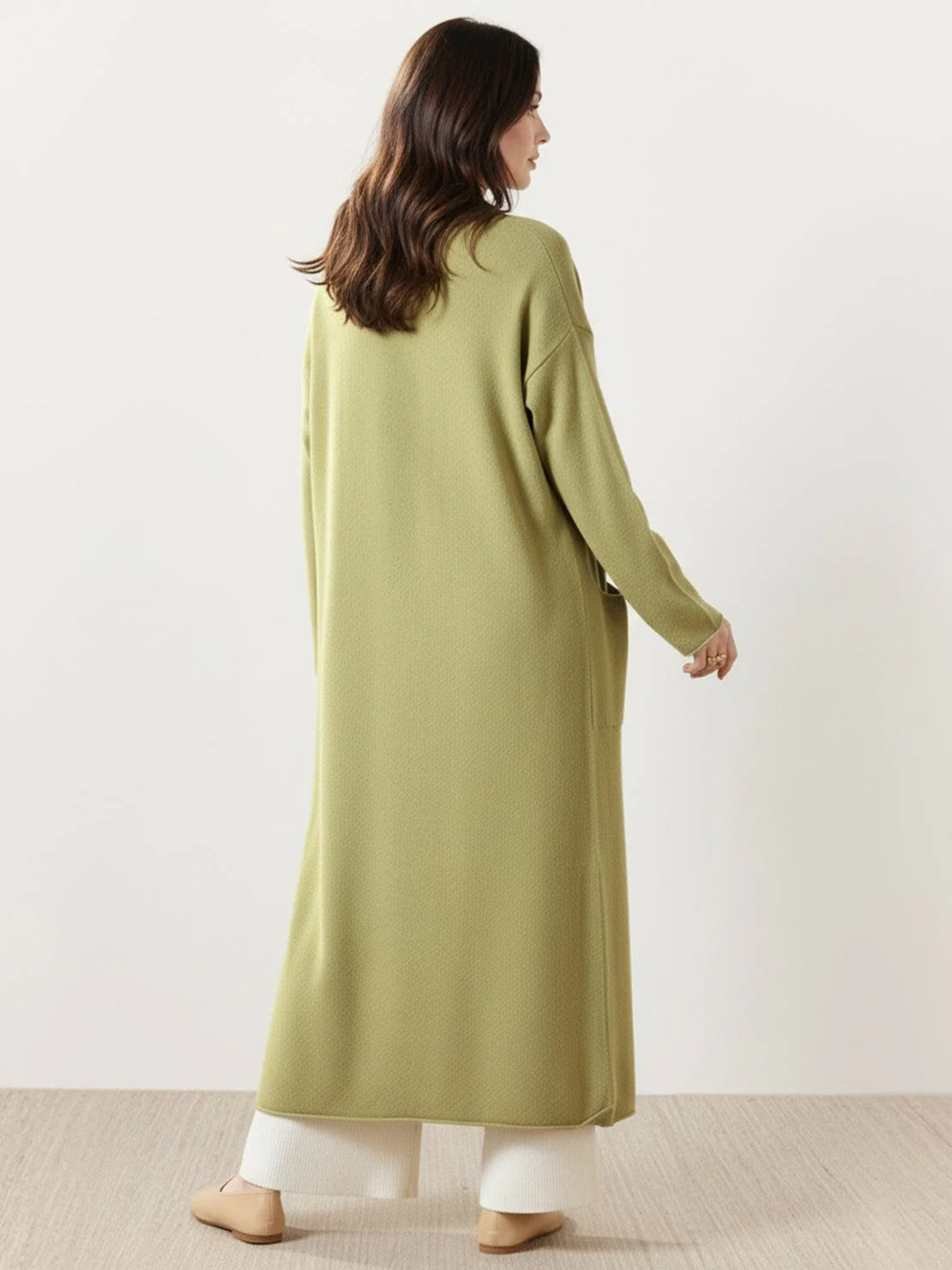 100% Australian Merino Wool Long Cardigan - Image 21