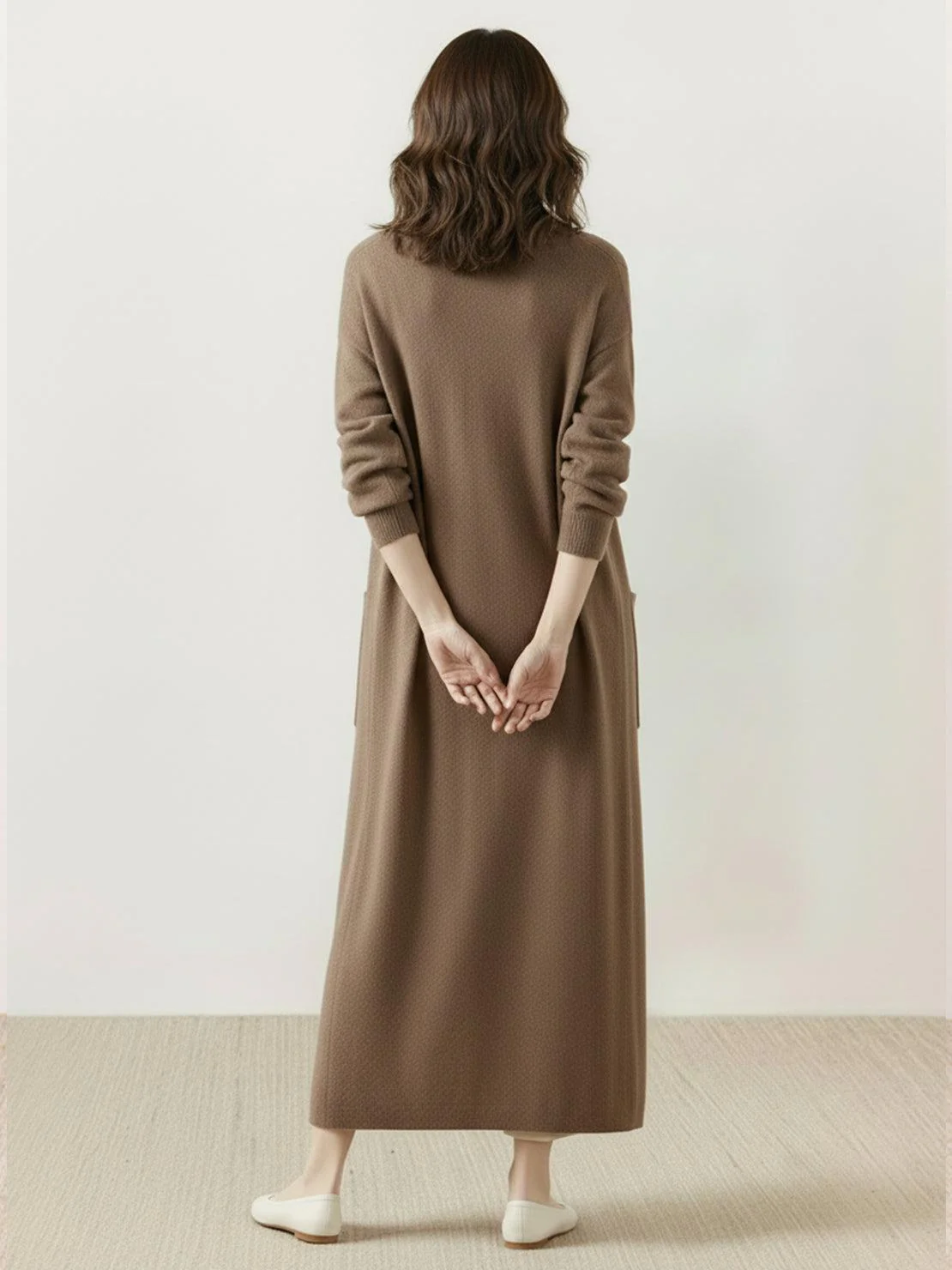 100% Australian Merino Wool Long Cardigan - Image 3