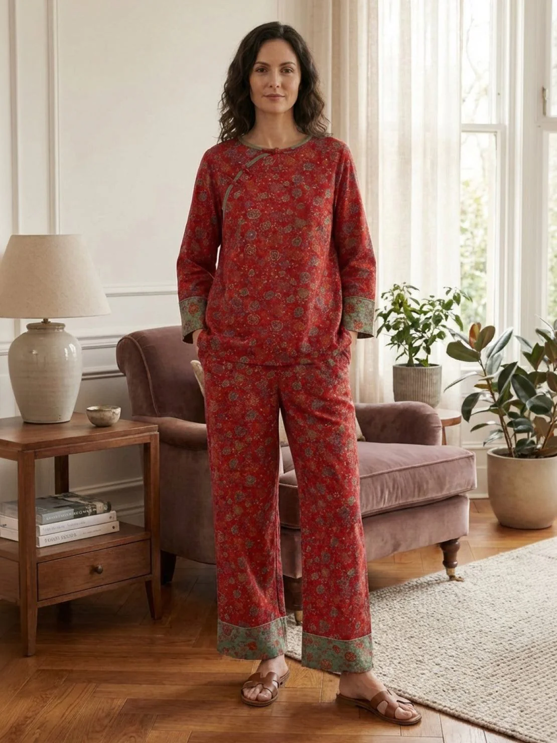 100% Cotton Chinese Pankou Loungewear - Image 17