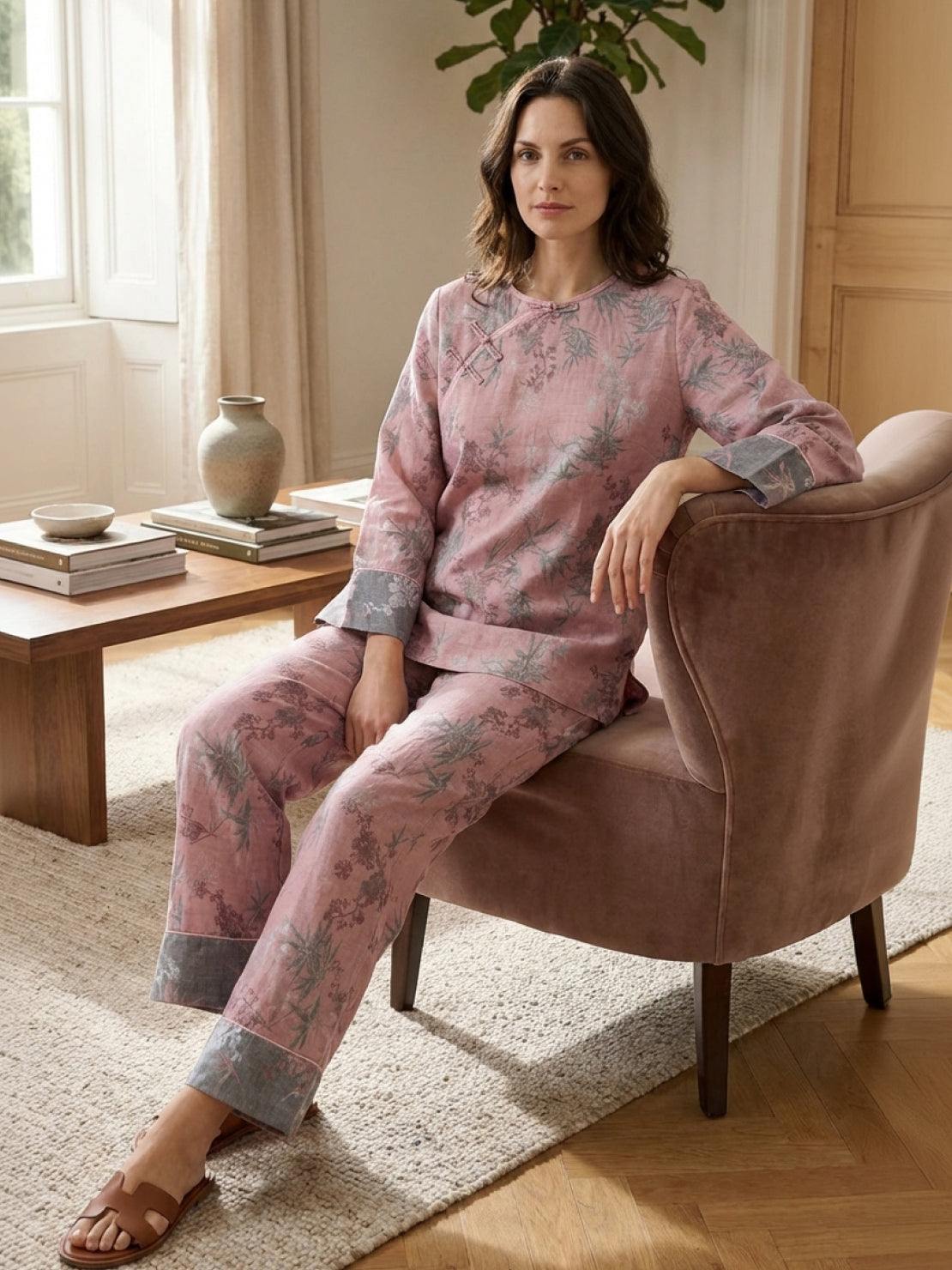 100% Cotton Chinese Pankou Loungewear - Image 7