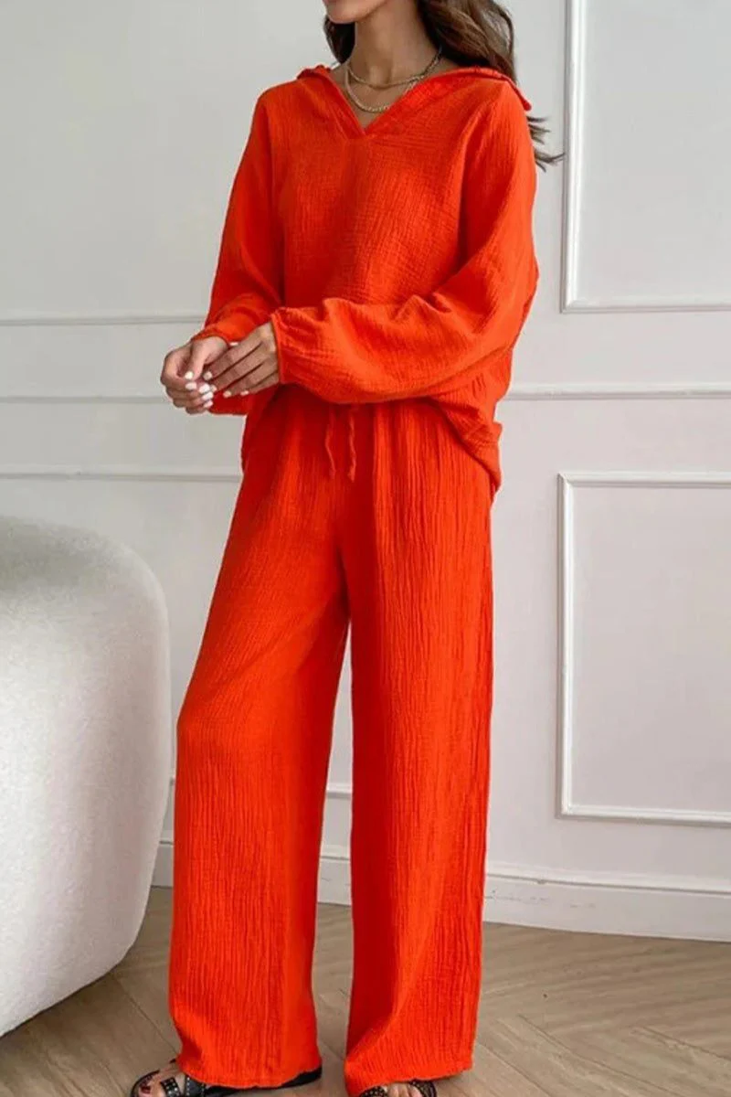 100% Cotton Collared Two-piece Set With Bishop Sleeves - Image 8