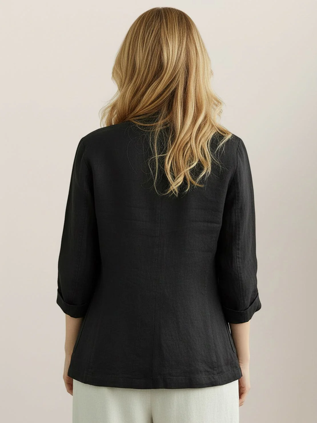 100% Cotton-Linen Blazer - Image 13