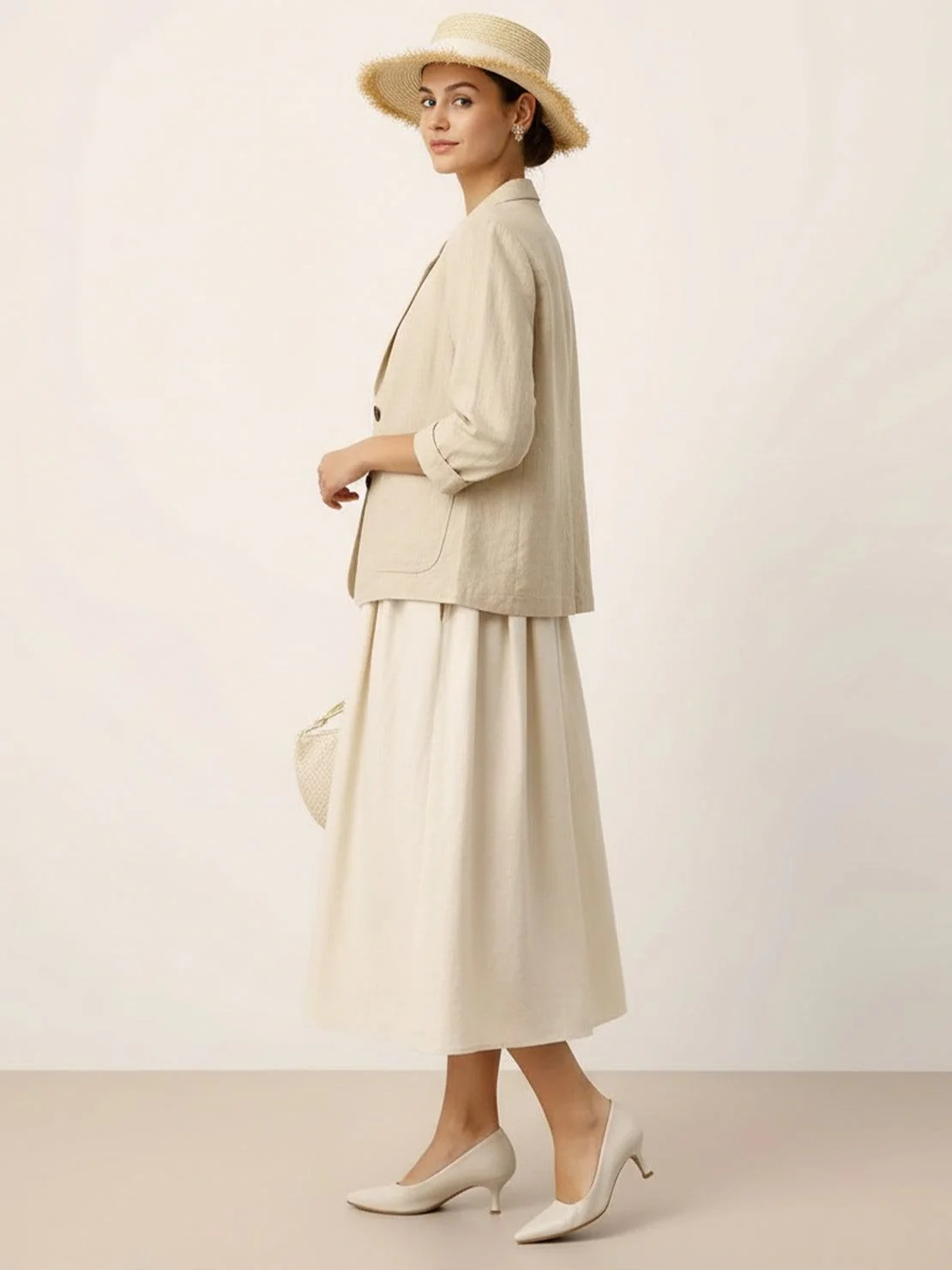 100% Cotton-Linen Blazer - Image 7