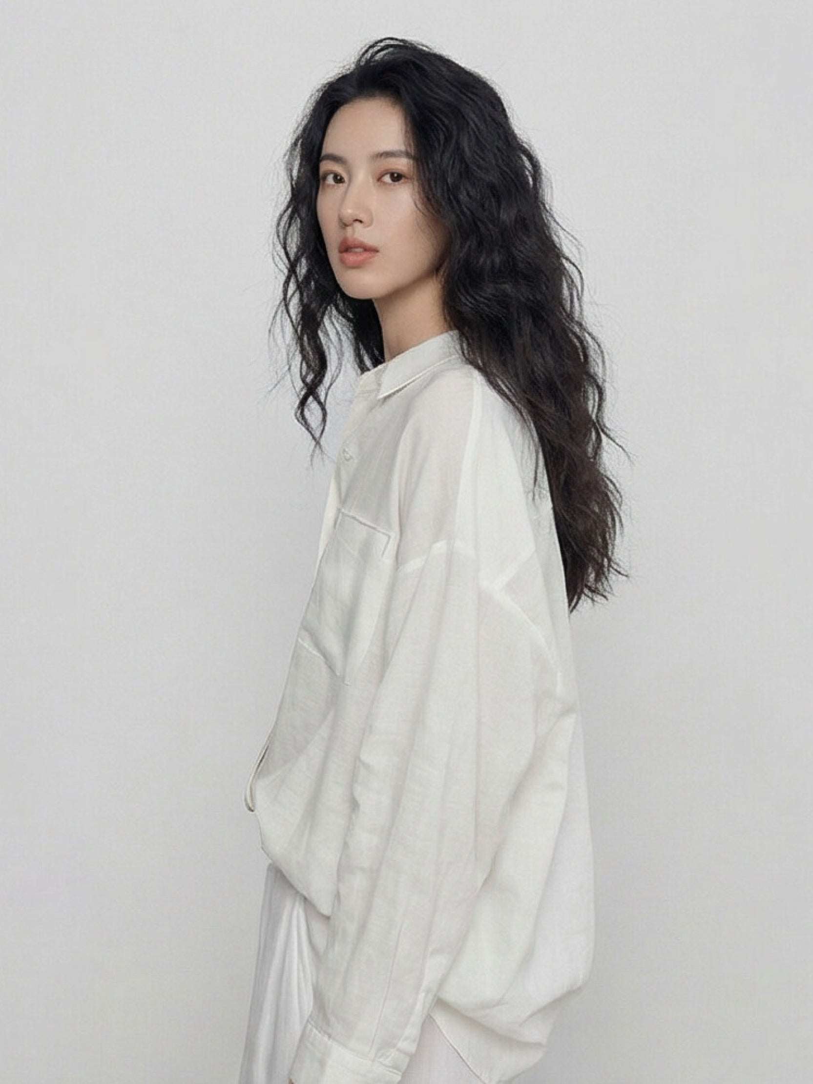 100% Cotton-Linen Classic Oversized Shirt - Image 15