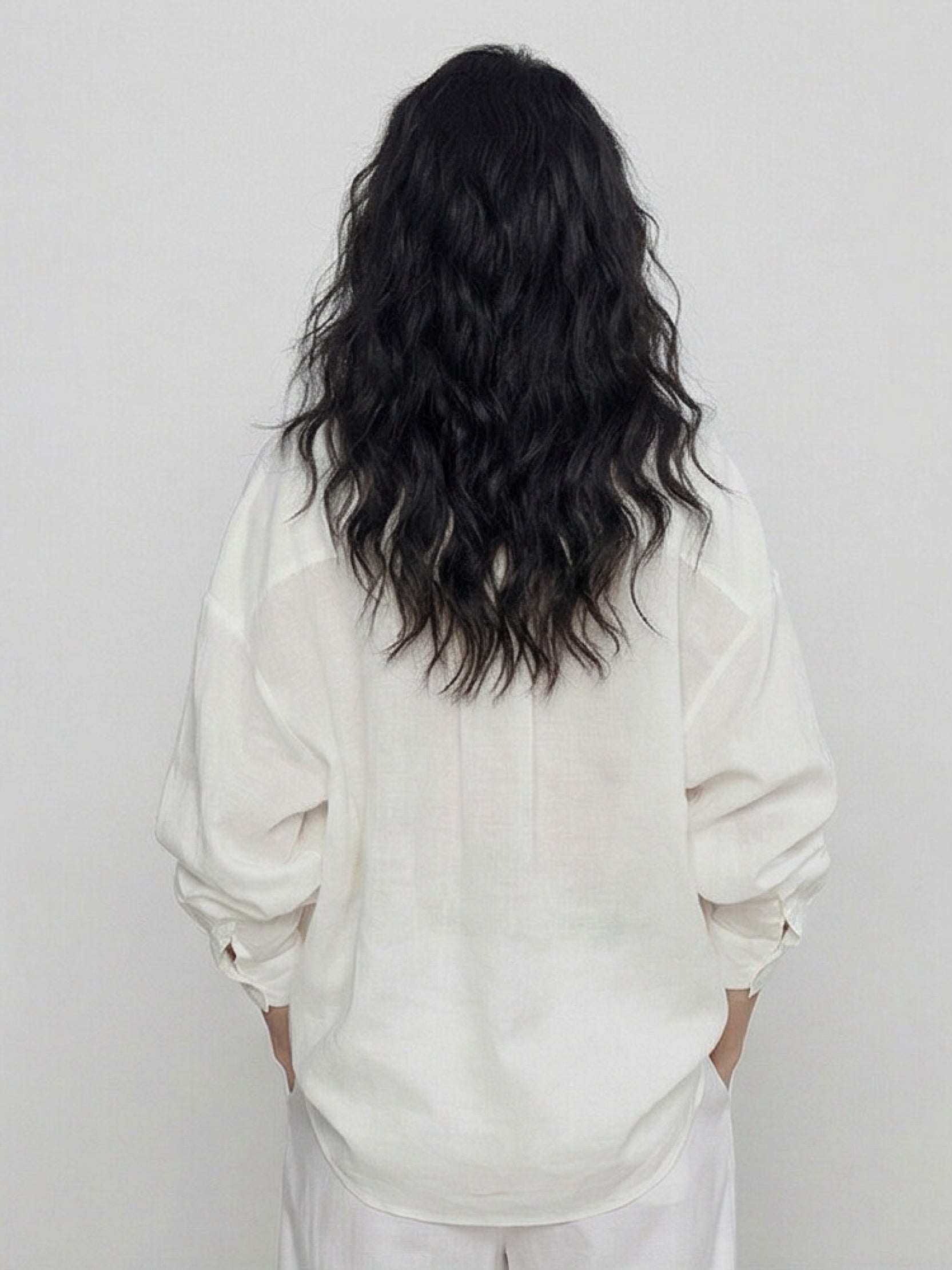 100% Cotton-Linen Classic Oversized Shirt - Image 16