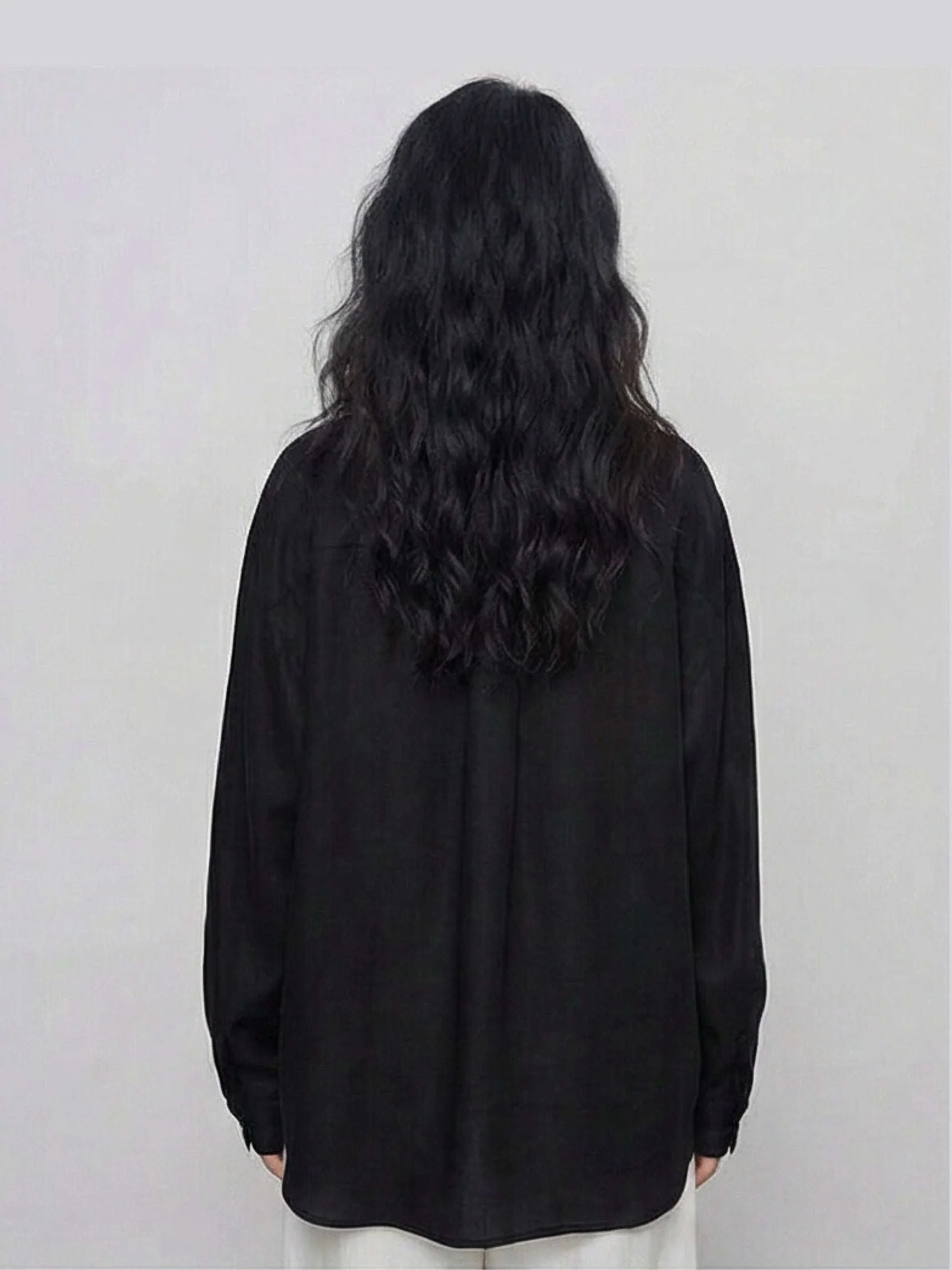 100% Cotton-Linen Classic Oversized Shirt - Image 4