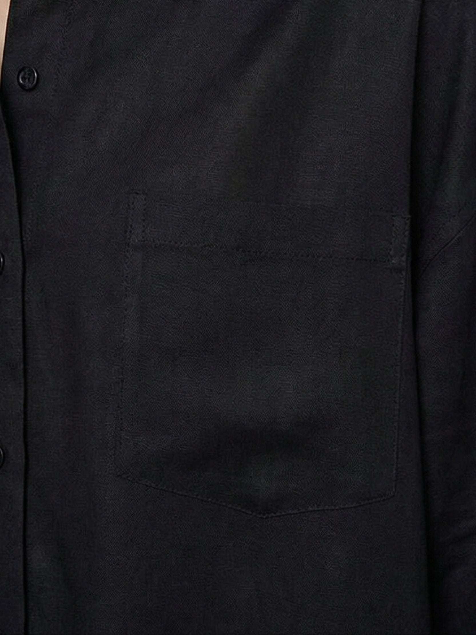 100% Cotton-Linen Classic Oversized Shirt - Image 6