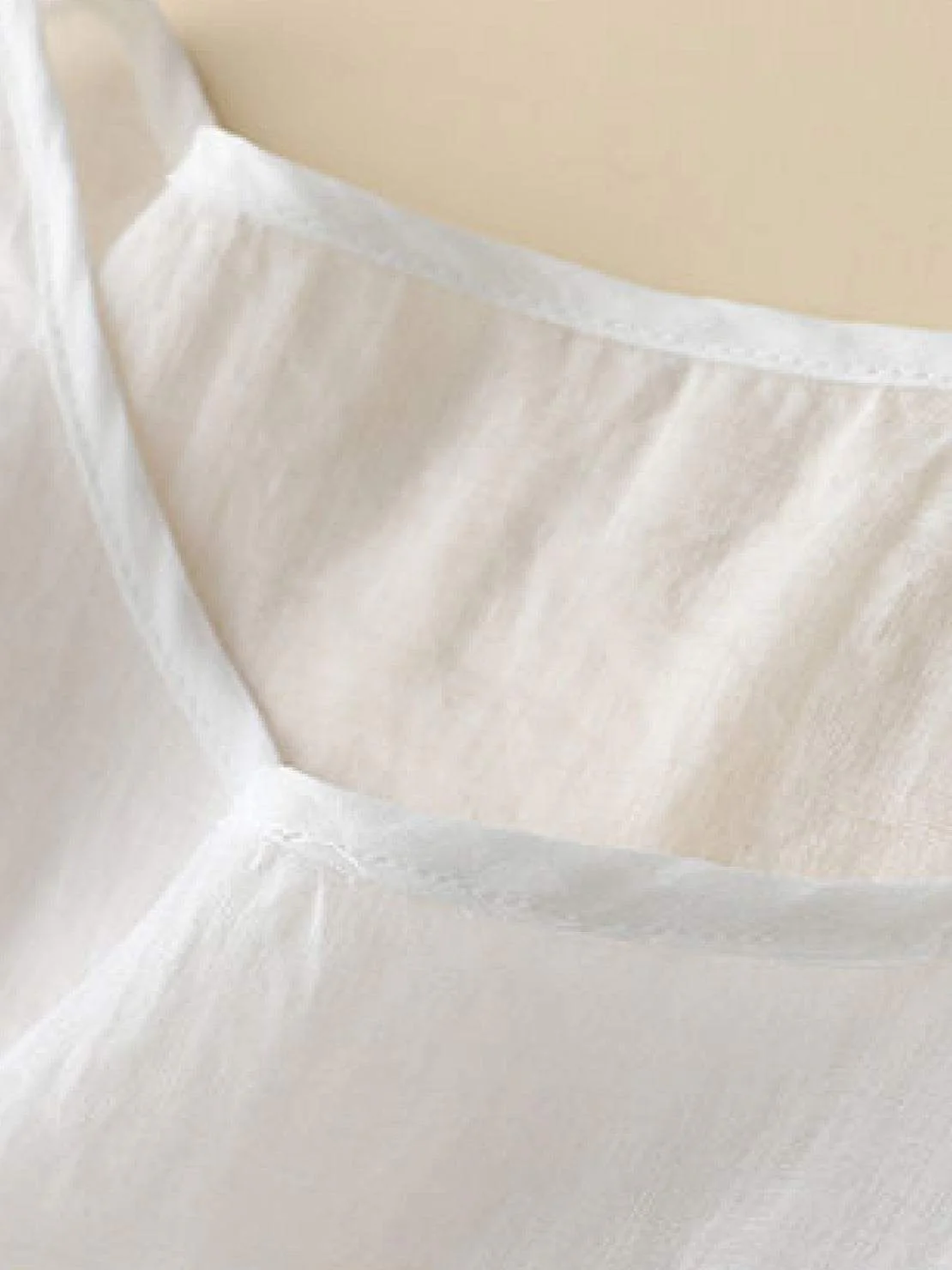 100% Cotton Linen Hand-Embroidered Shirt - Image 12