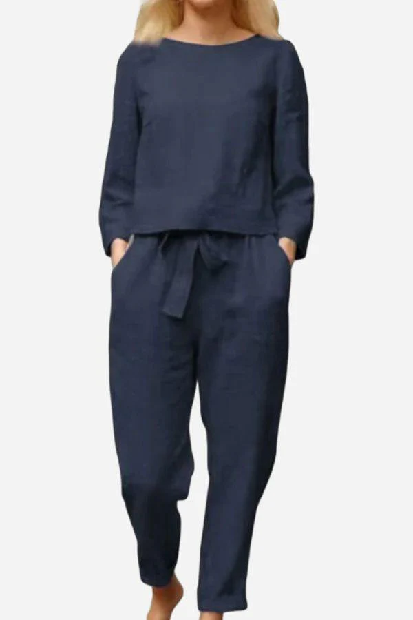 100% Cotton Linen Monochrome 2 Piece Set - Image 20