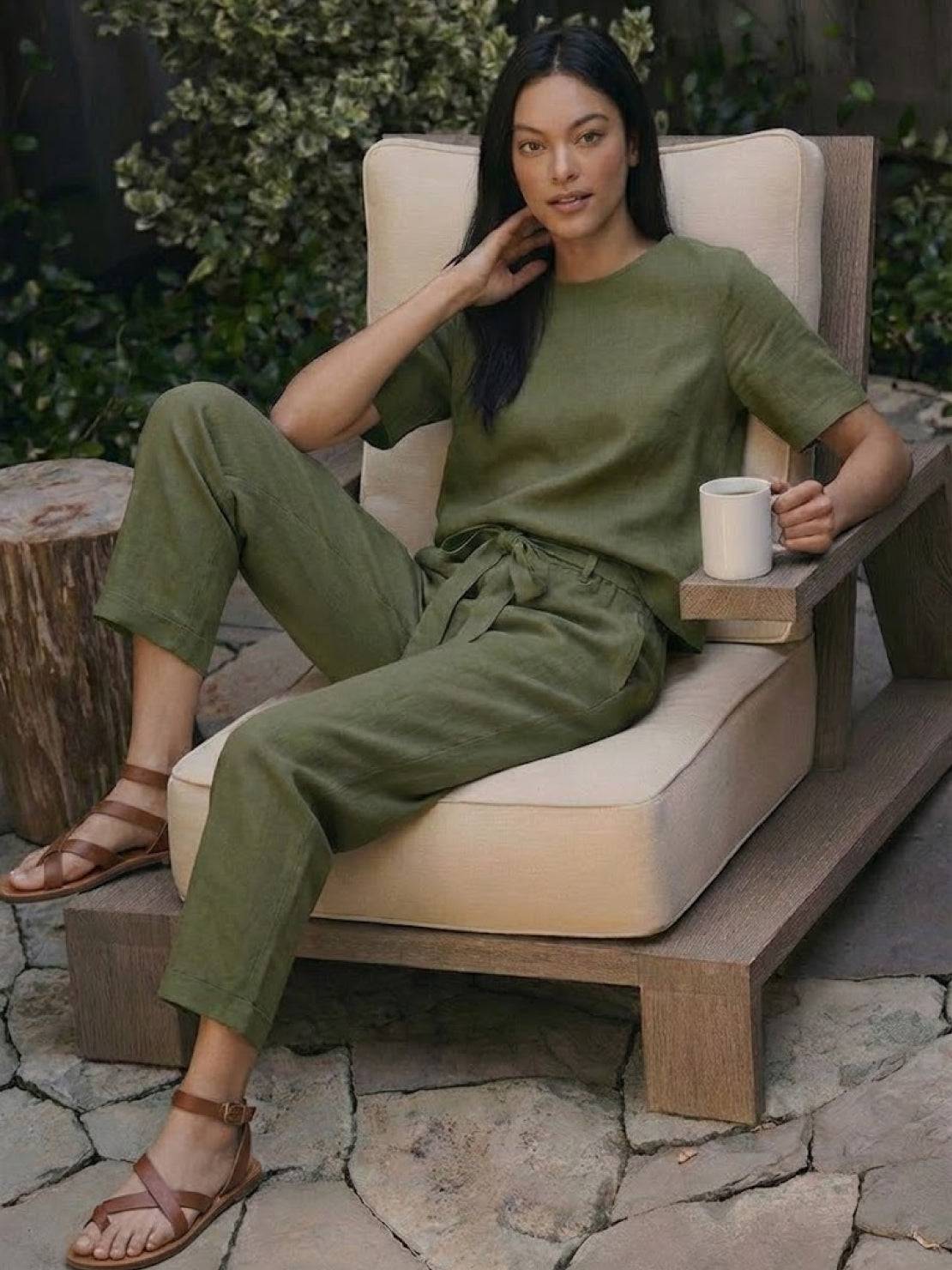 100% Cotton Linen Monochrome Co-ord - Image 14