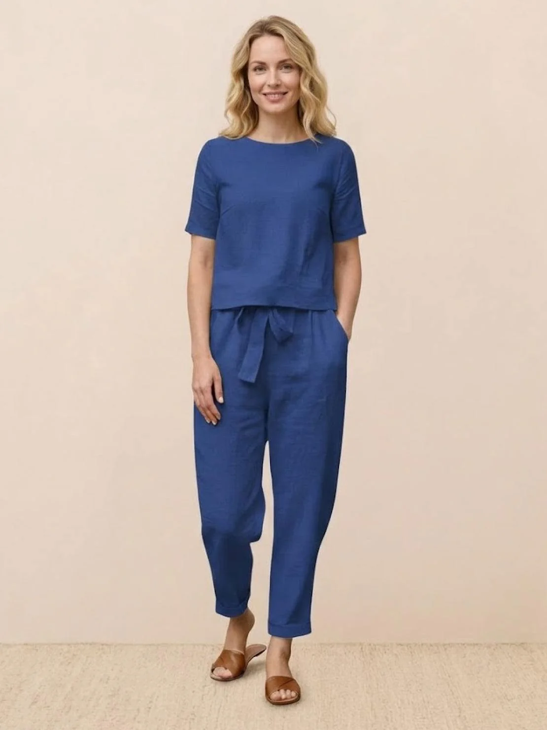 100% Cotton Linen Monochrome Co-ord - Image 19