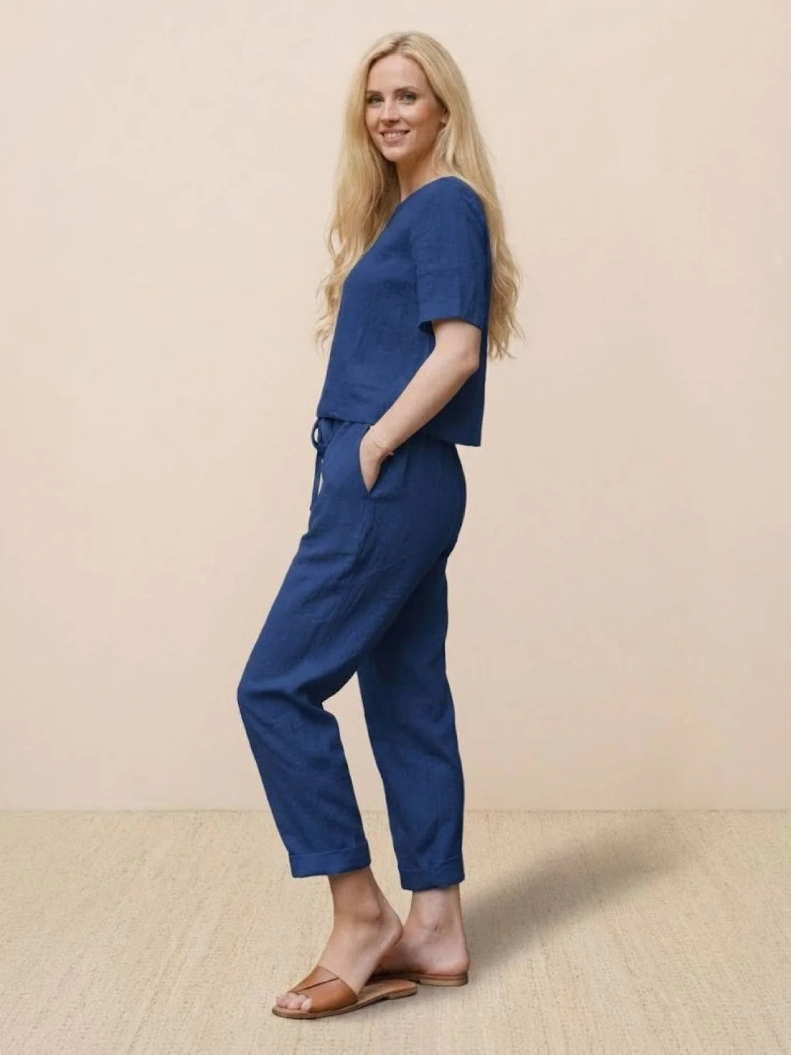 100% Cotton Linen Monochrome Co-ord - Image 21