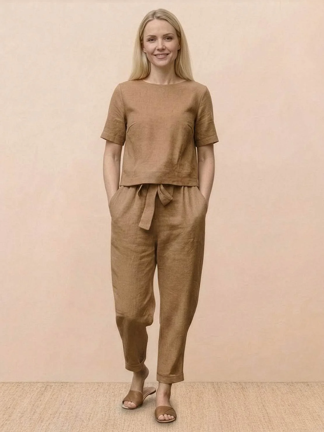 100% Cotton Linen Monochrome Co-ord - Image 31