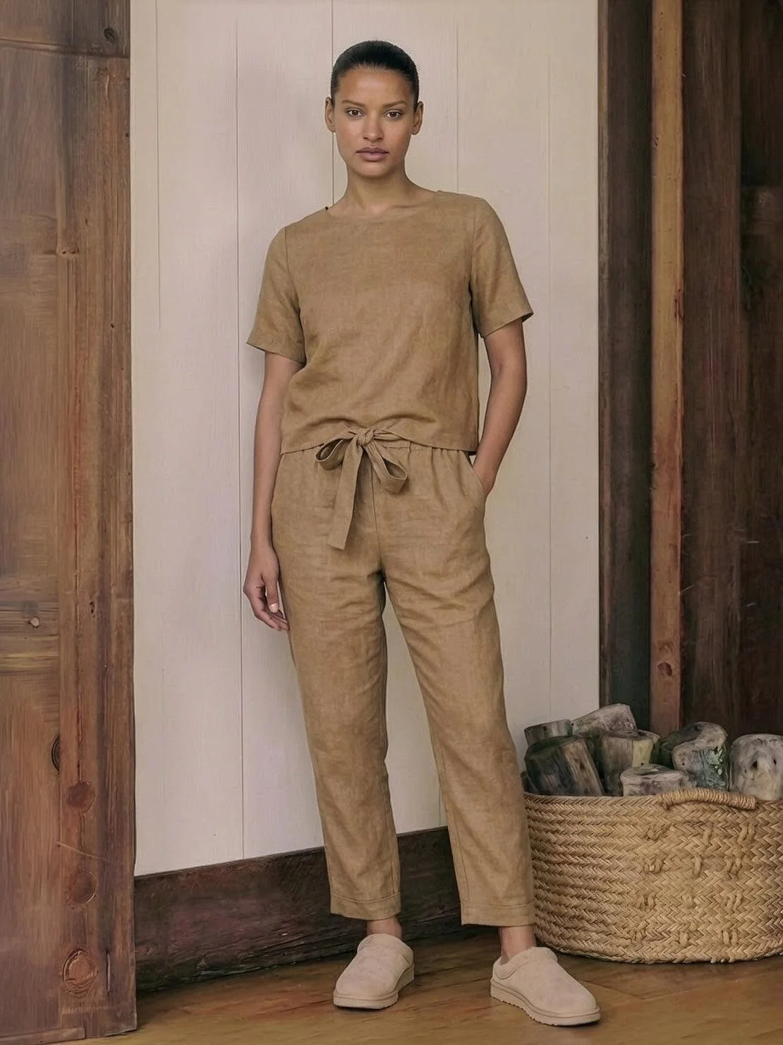 100% Cotton Linen Monochrome Co-ord - Image 32