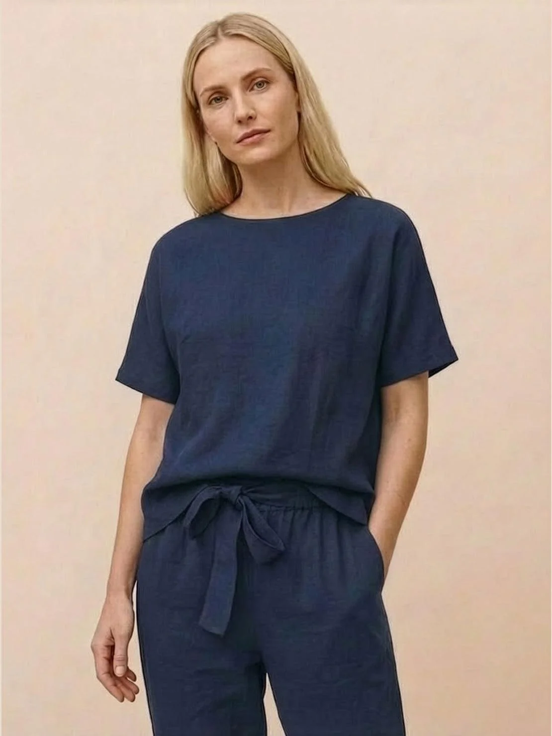 100% Cotton Linen Monochrome Co-ord - Image 4