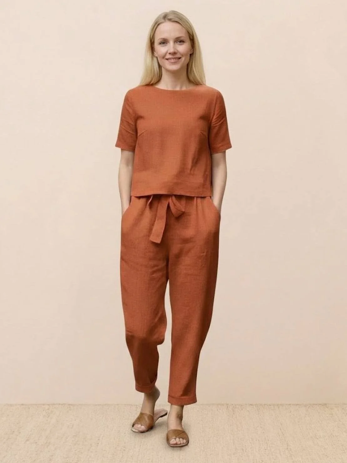100% Cotton Linen Monochrome Co-ord - Image 43