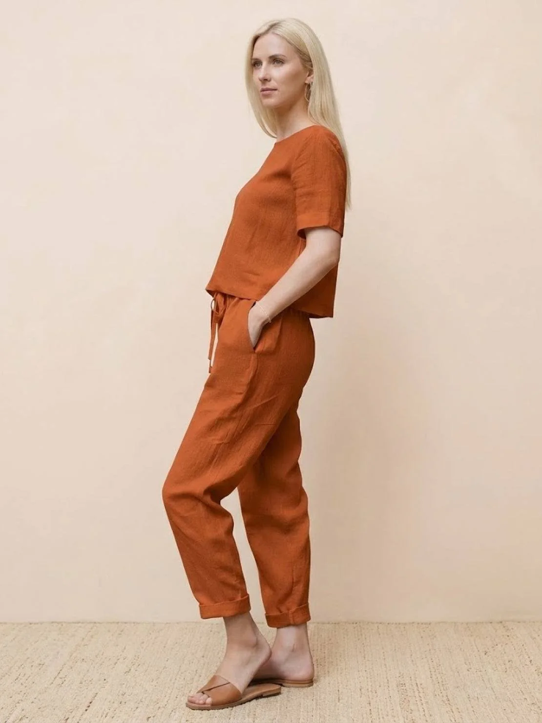 100% Cotton Linen Monochrome Co-ord - Image 45