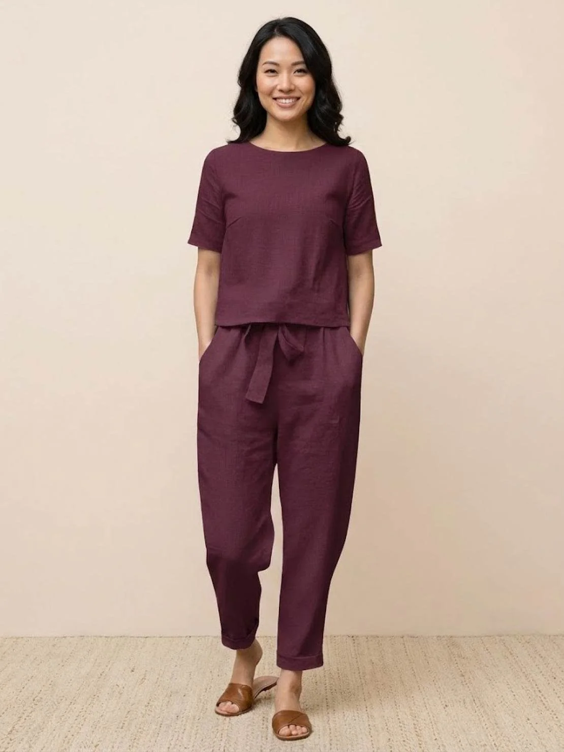 100% Cotton Linen Monochrome Co-ord - Image 49