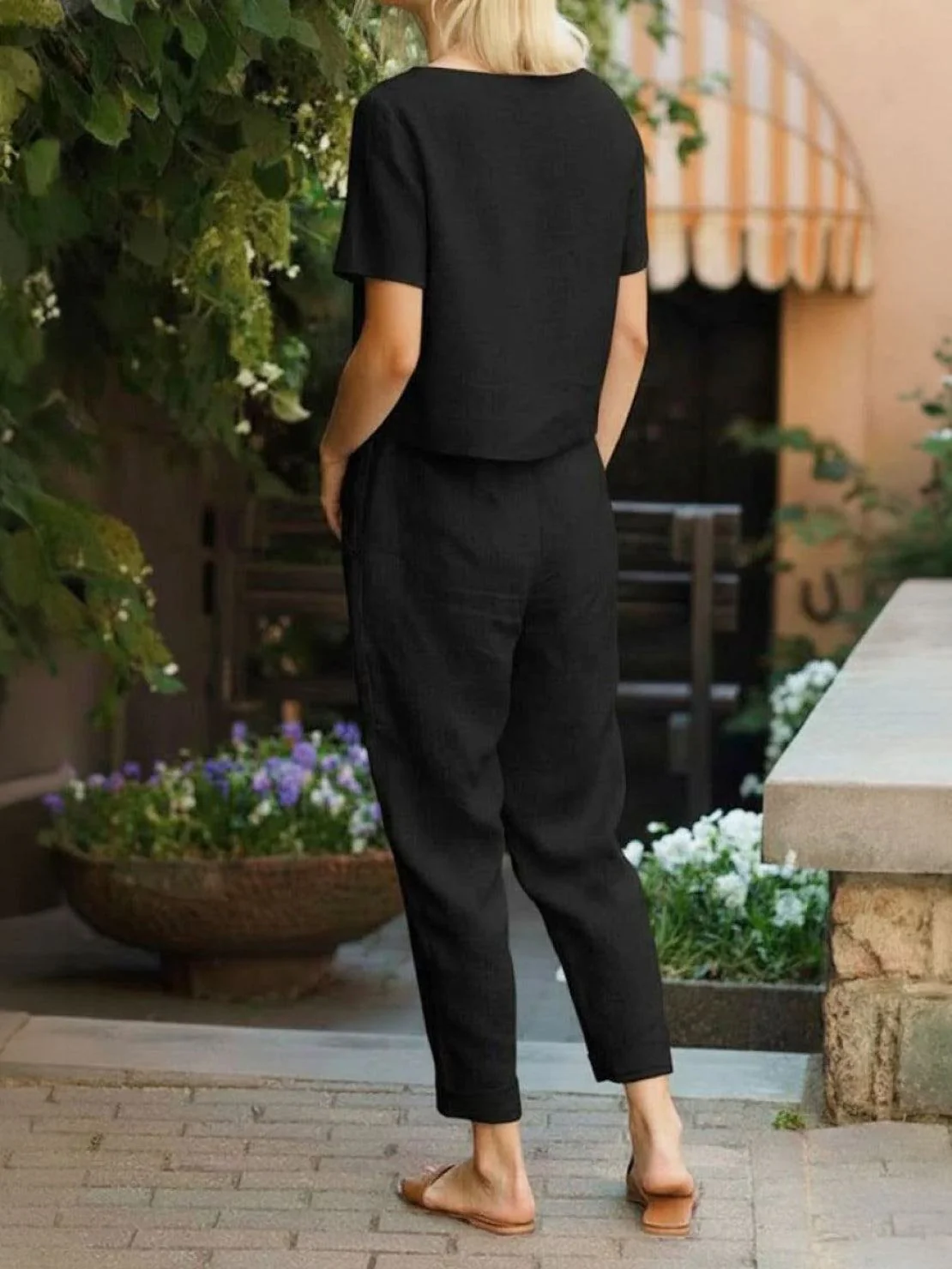 100% Cotton Linen Monochrome Co-ord - Image 60