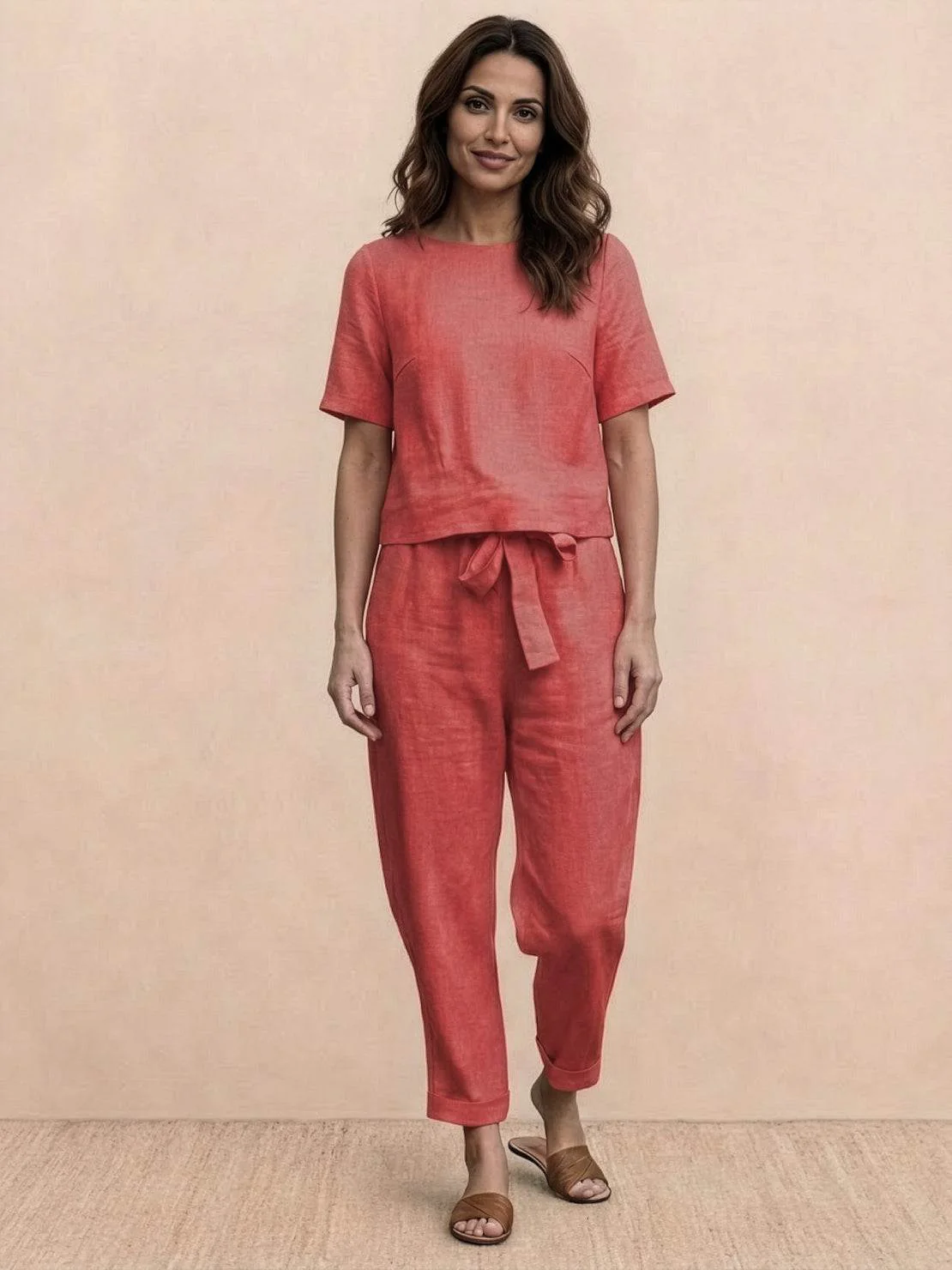 100% Cotton Linen Monochrome Co-ord - Image 67