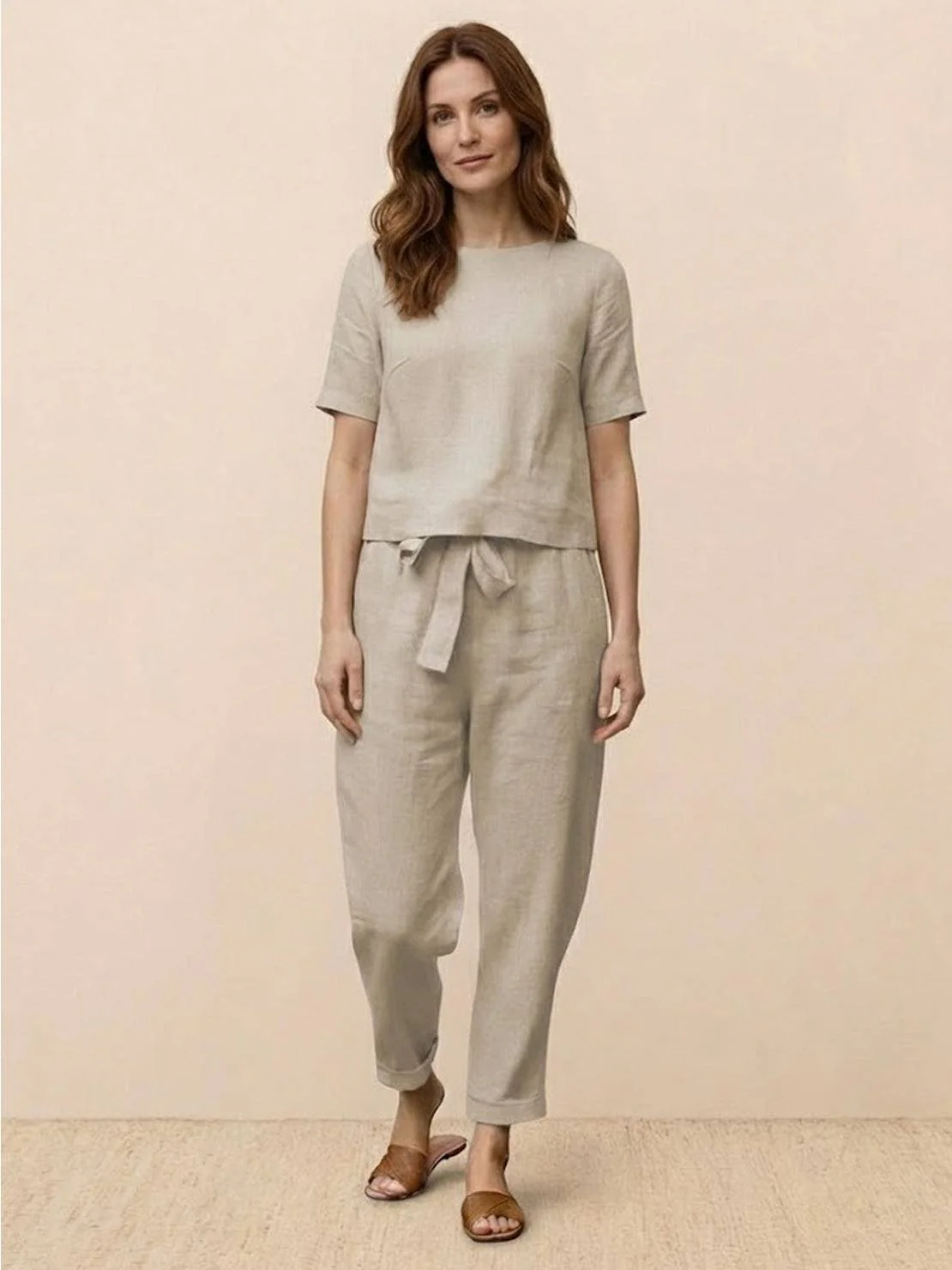 100% Cotton Linen Monochrome Co-ord - Image 7