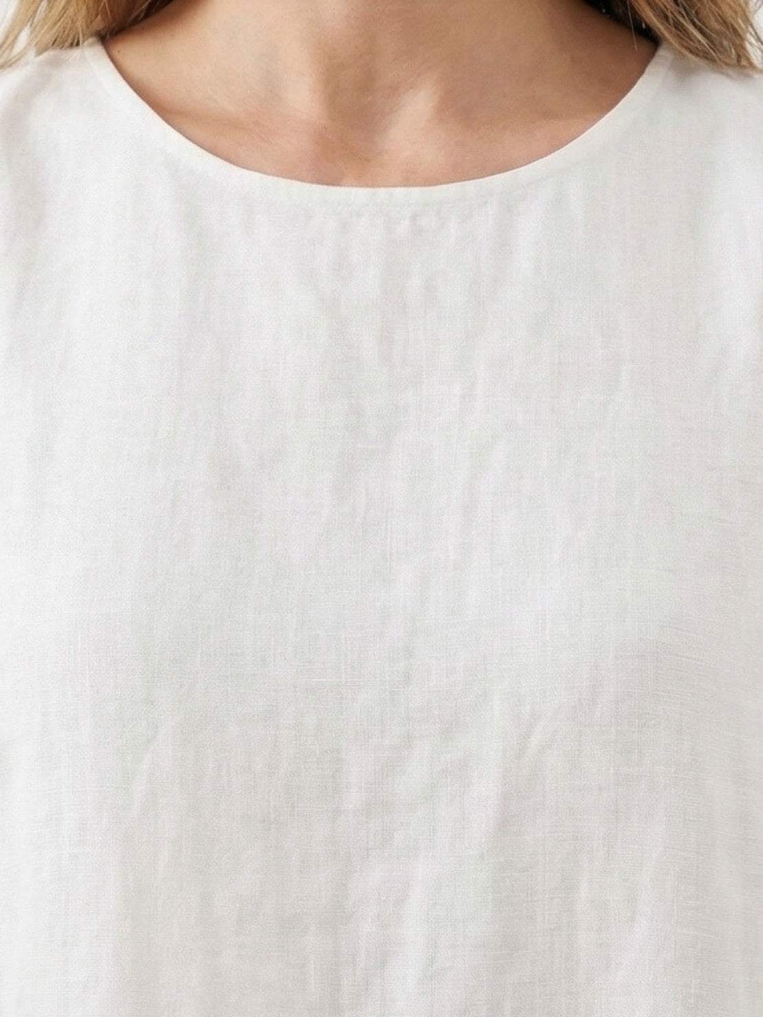 100% Cotton Linen Sleeveless Maxi Dress - Image 36