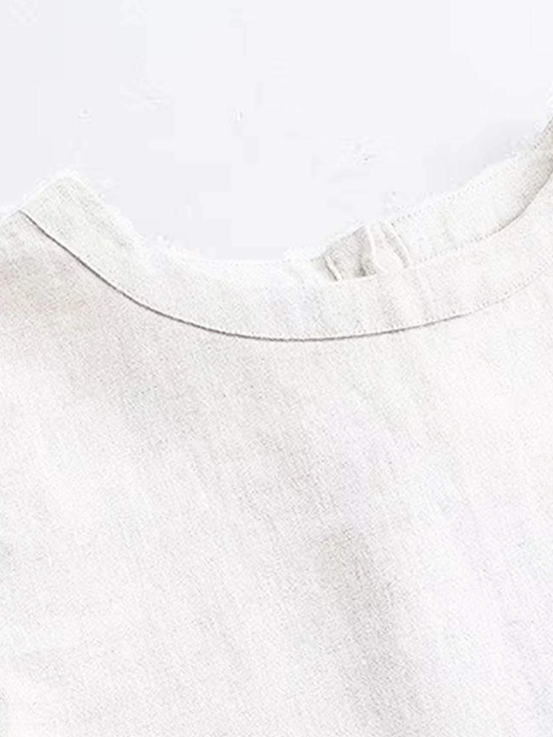 100% Cotton-Linen Sleeveless Top - Image 17