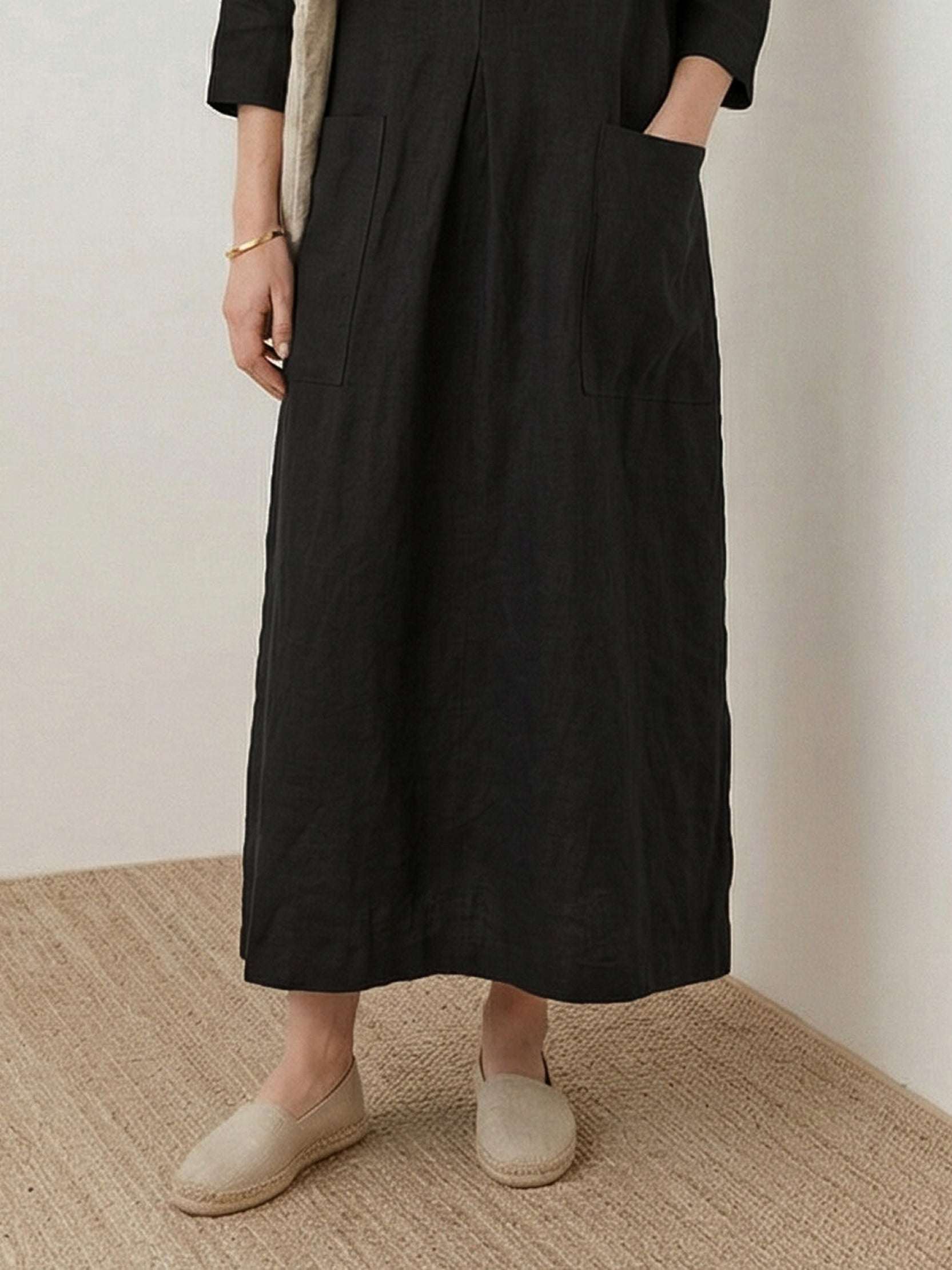 100% Cotton Pocket Maxi Dress - Image 11