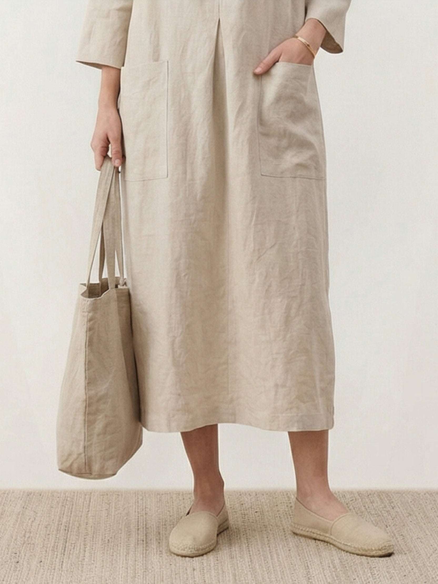 100% Cotton Pocket Maxi Dress - Image 17