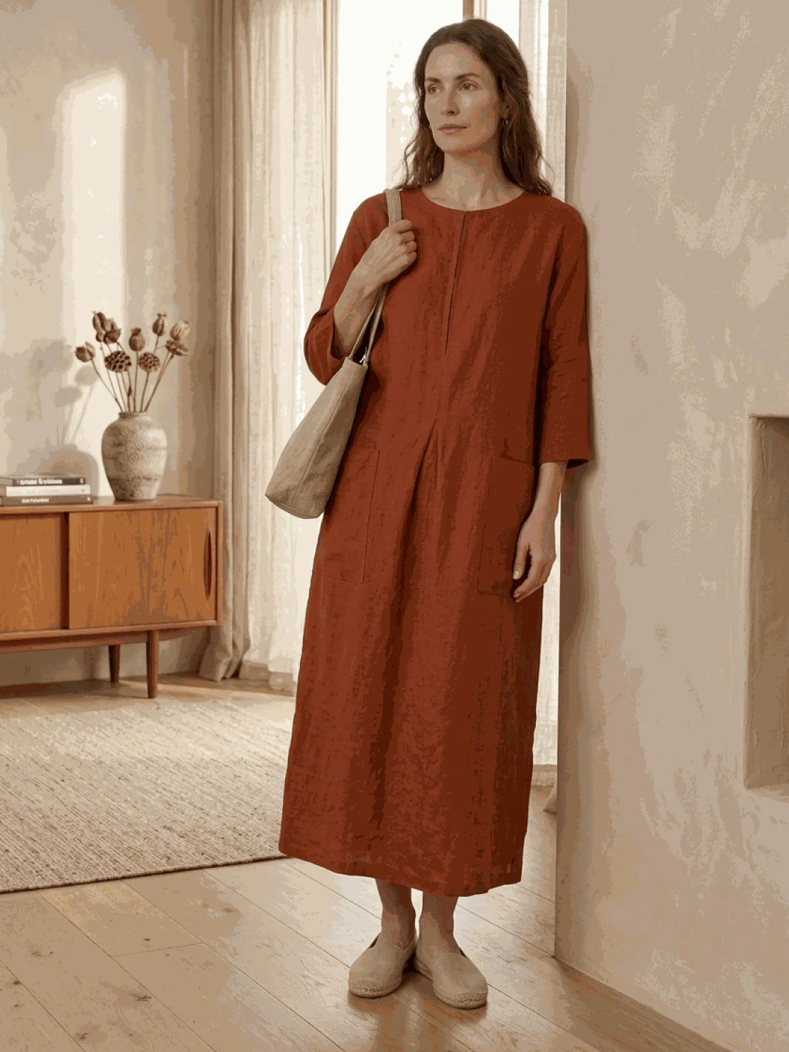 100% Cotton Pocket Maxi Dress - Image 20