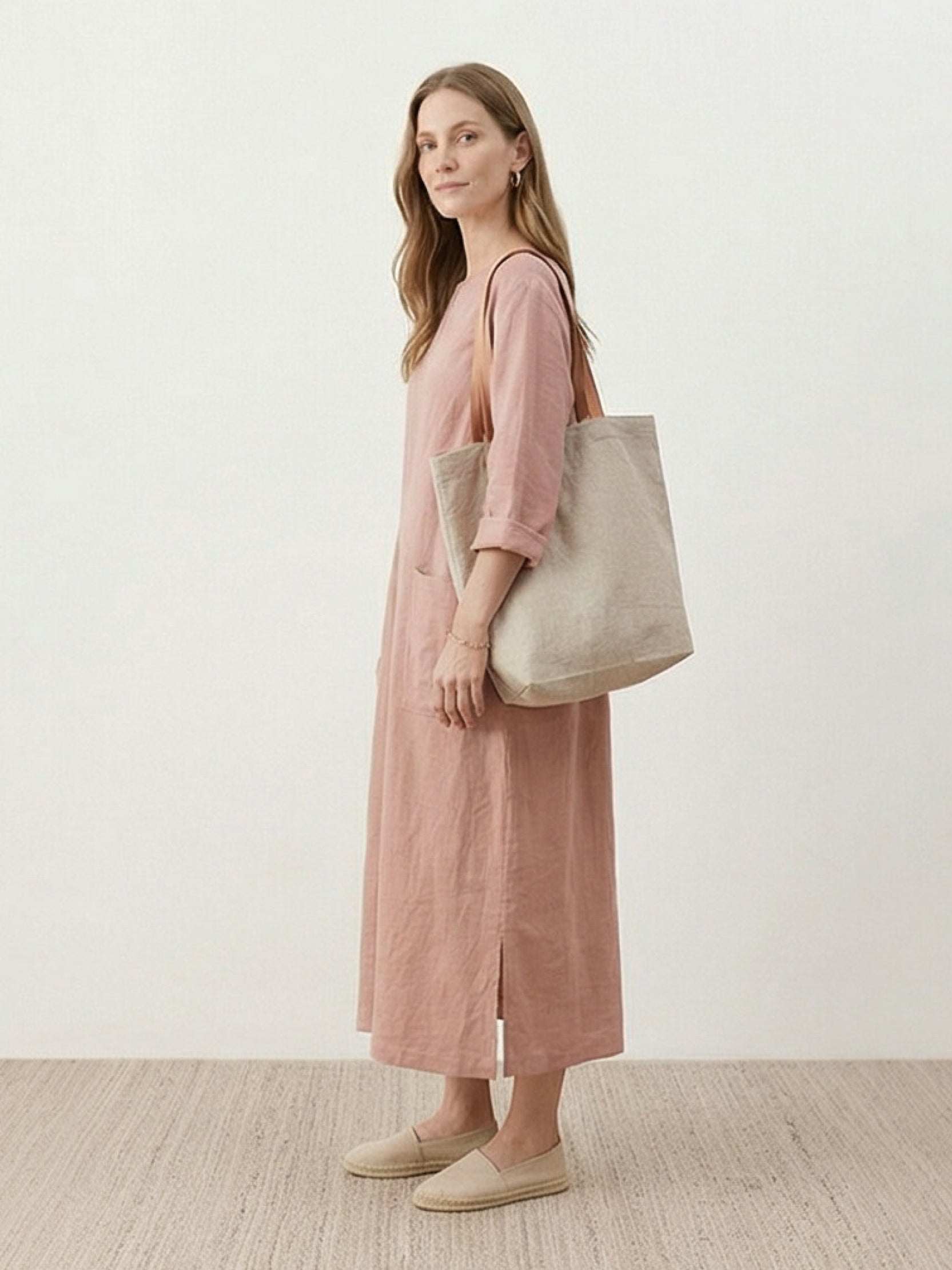 100% Cotton Pocket Maxi Dress - Image 3