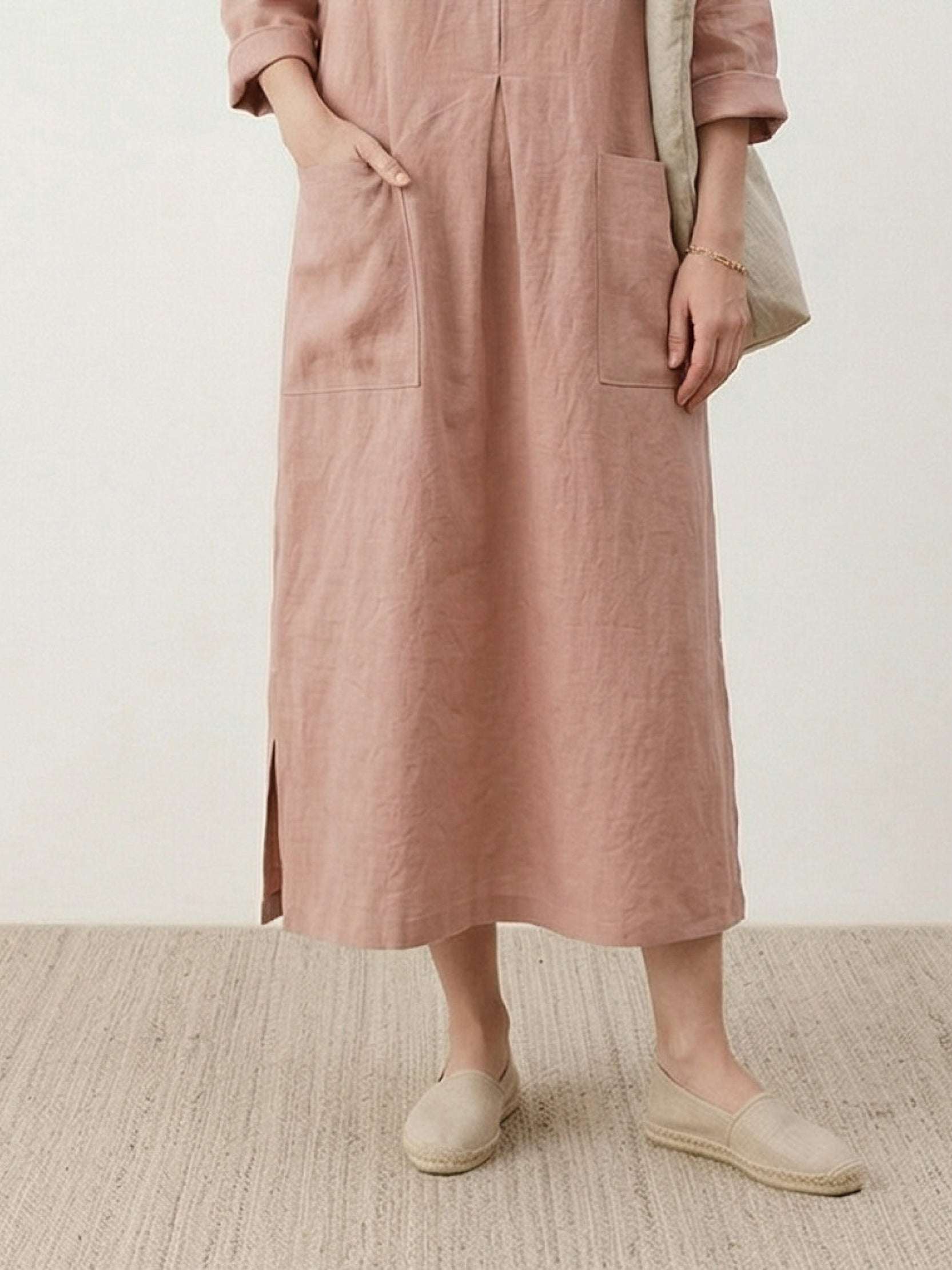 100% Cotton Pocket Maxi Dress - Image 5