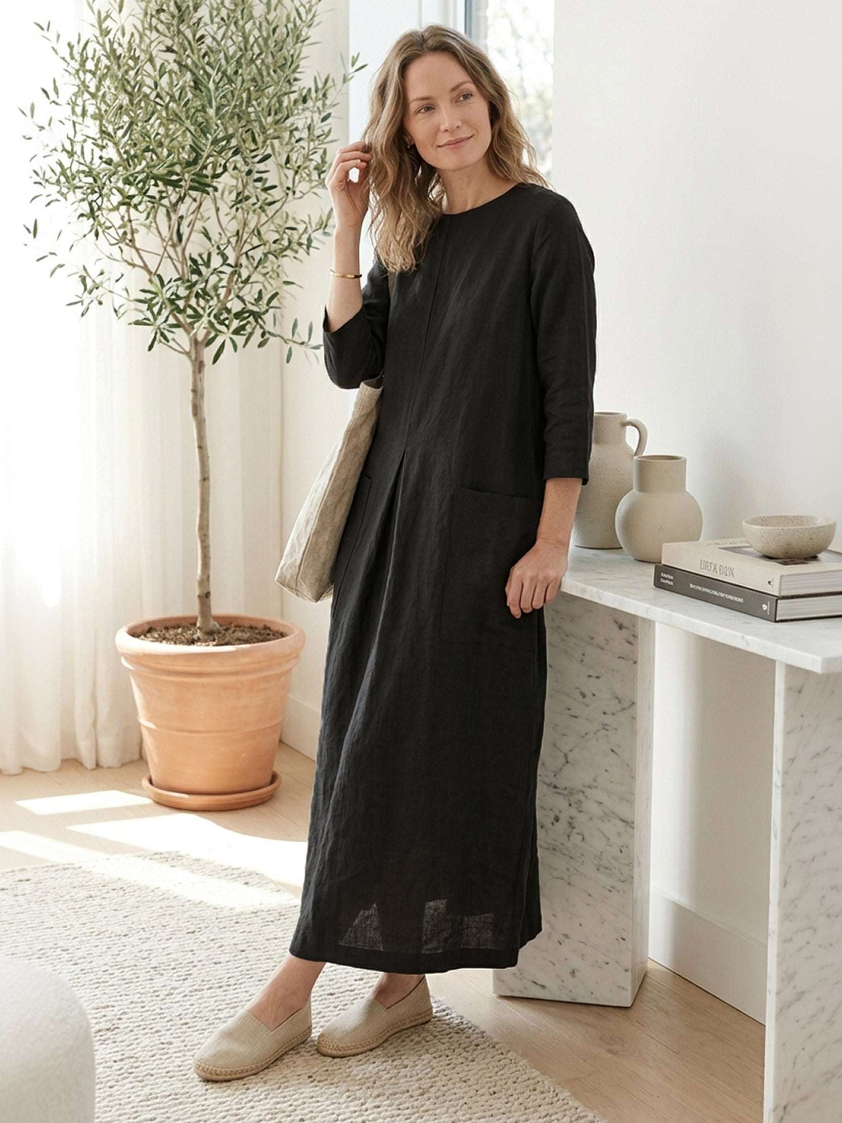 100% Cotton Pocket Maxi Dress - Image 8