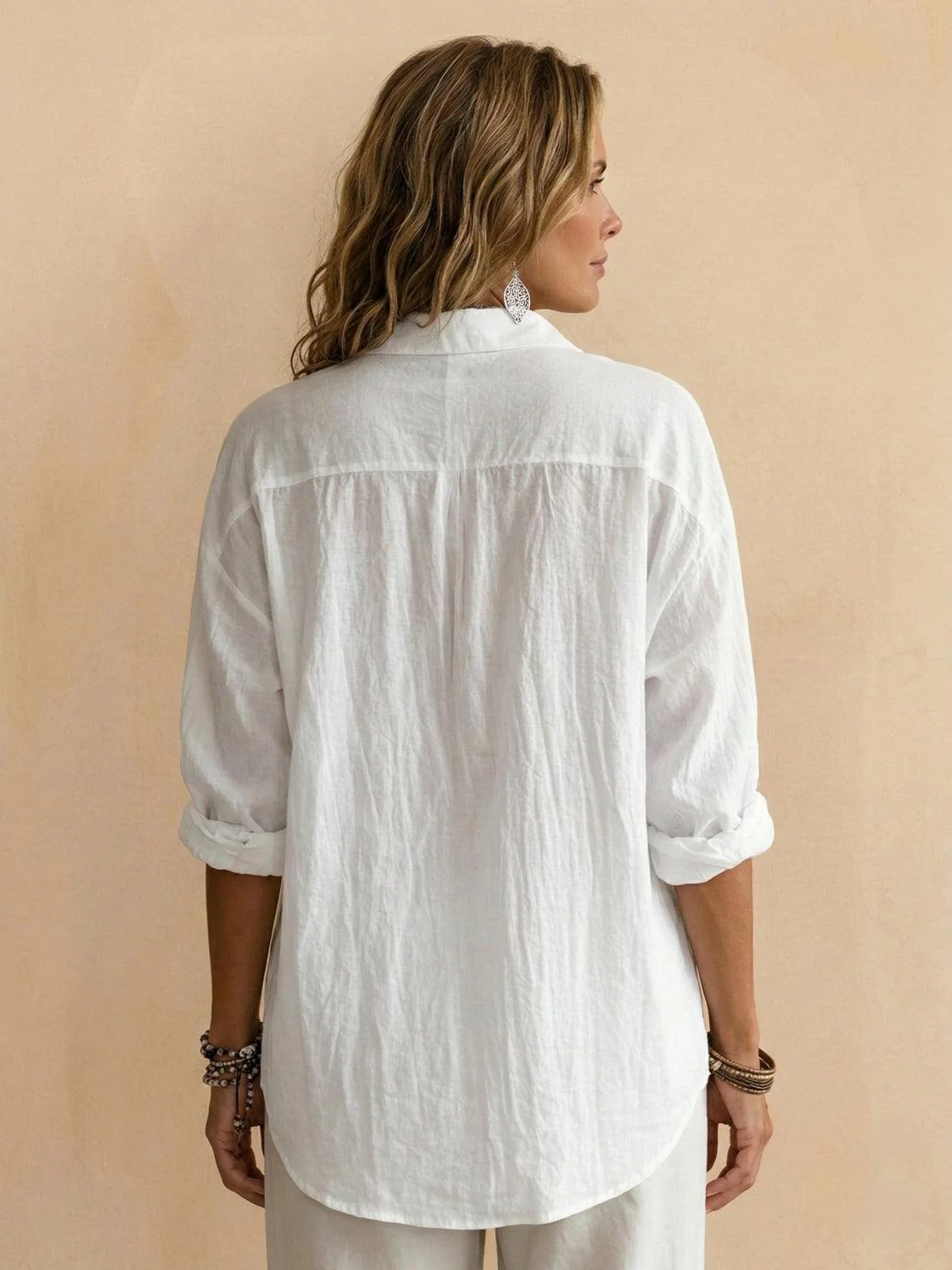 100% Cotton Popover Blouse - Image 14