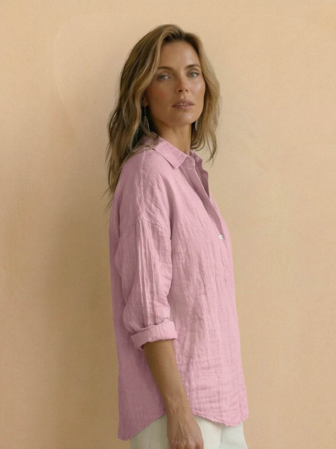 100% Cotton Popover Blouse - Image 18