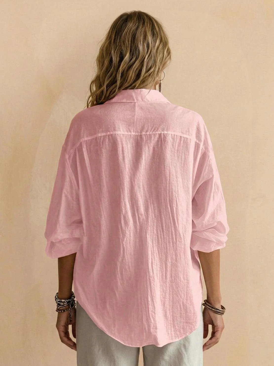 100% Cotton Popover Blouse - Image 19