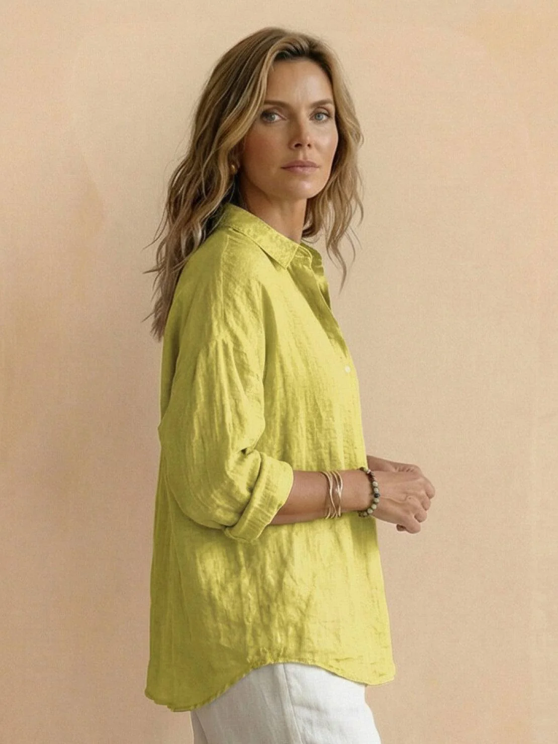100% Cotton Popover Blouse - Image 23