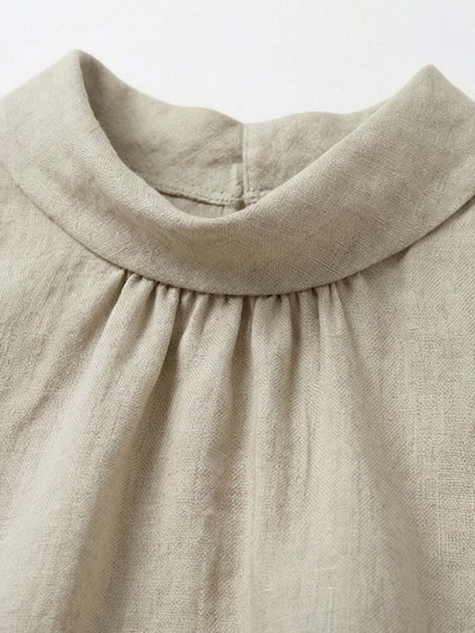 100% Linen Cowl-Collar Sleeveless Top - Image 18