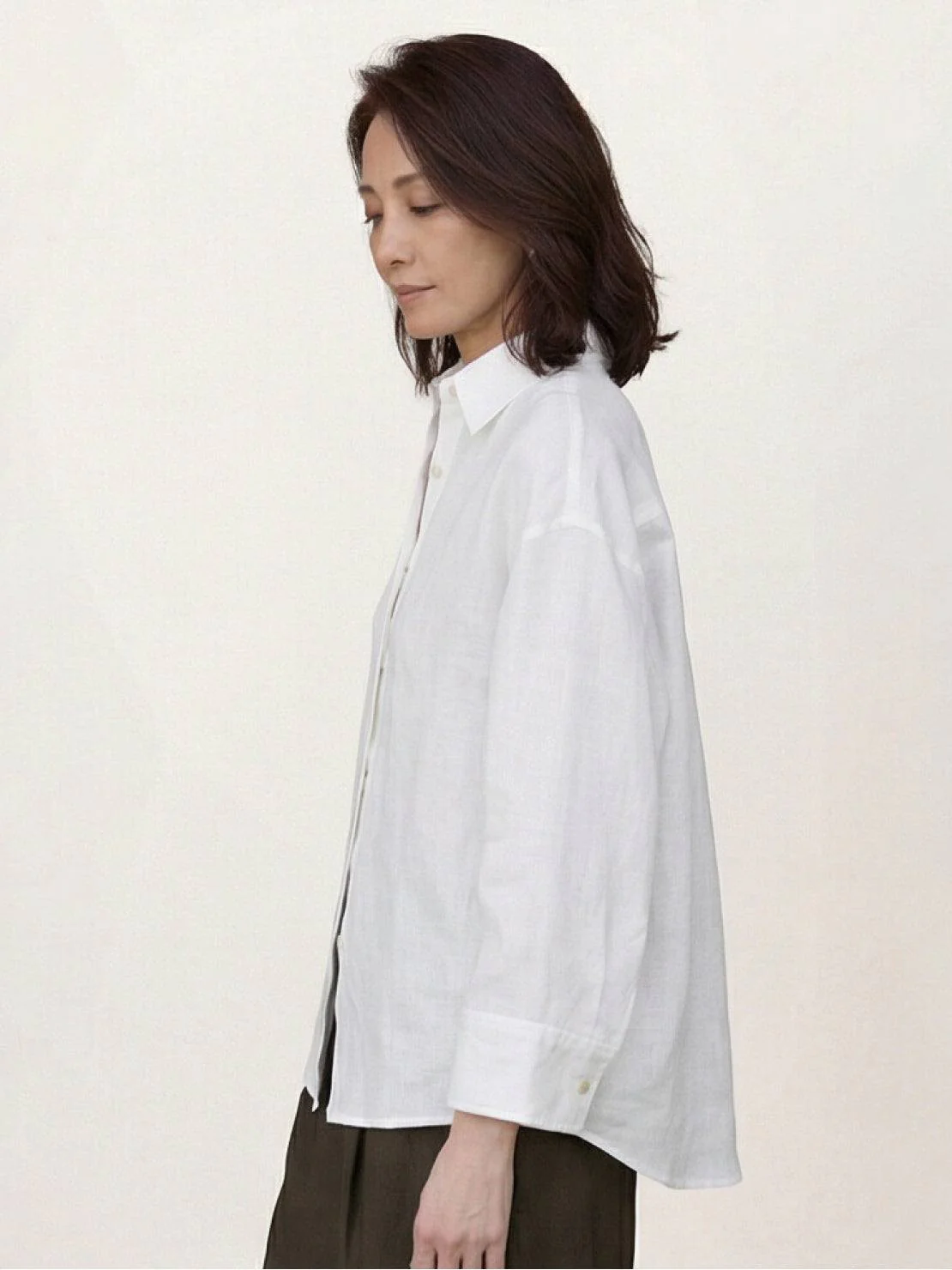100% Linen Dropped-Shoulder Shirt - Image 23