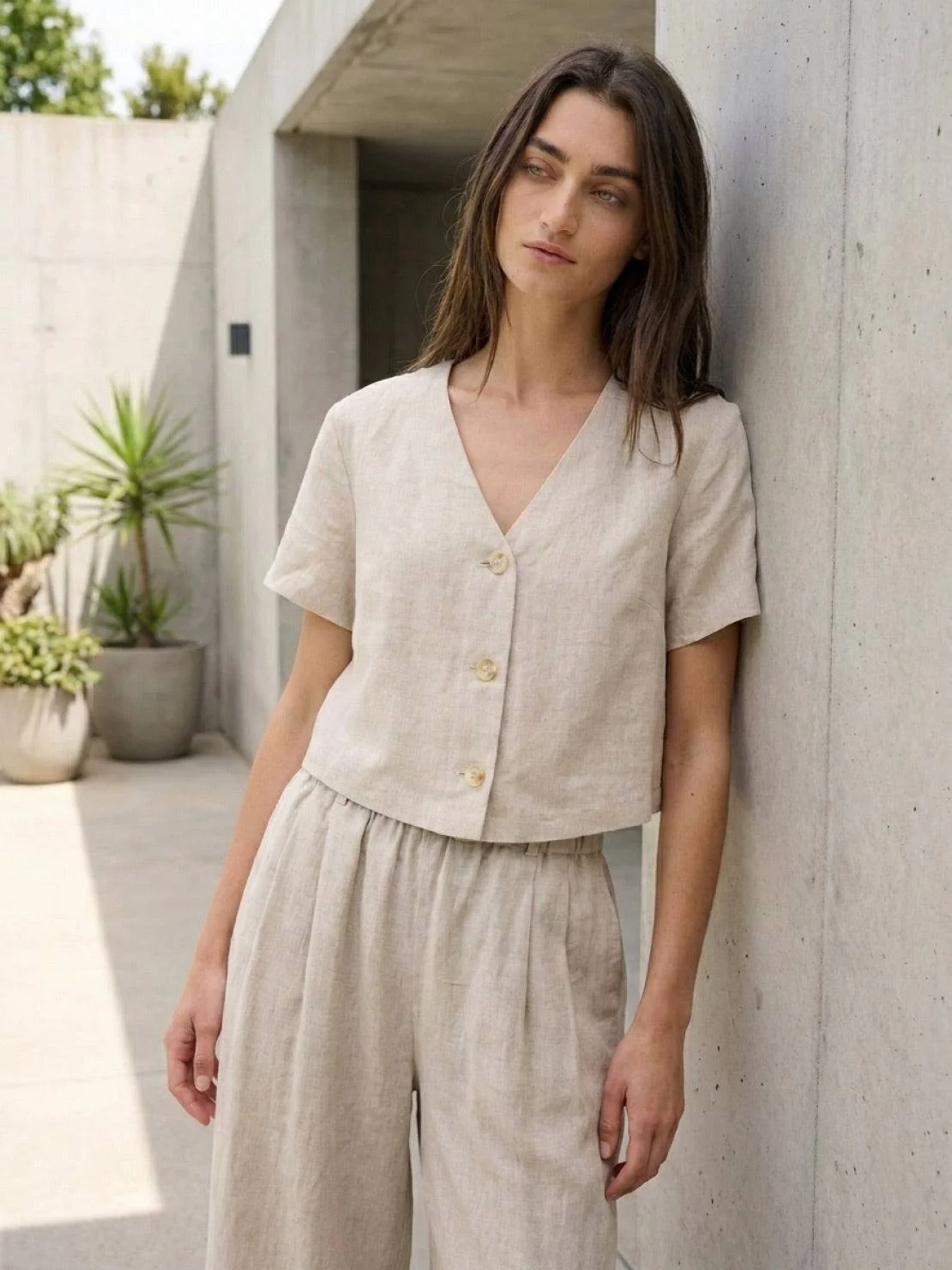 100% Linen French Top - Image 2