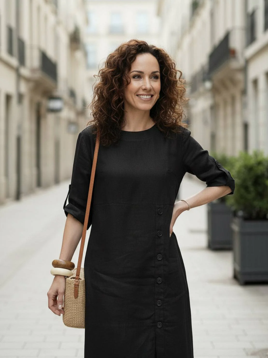 100% Linen Pure Elegance Dress - Image 13