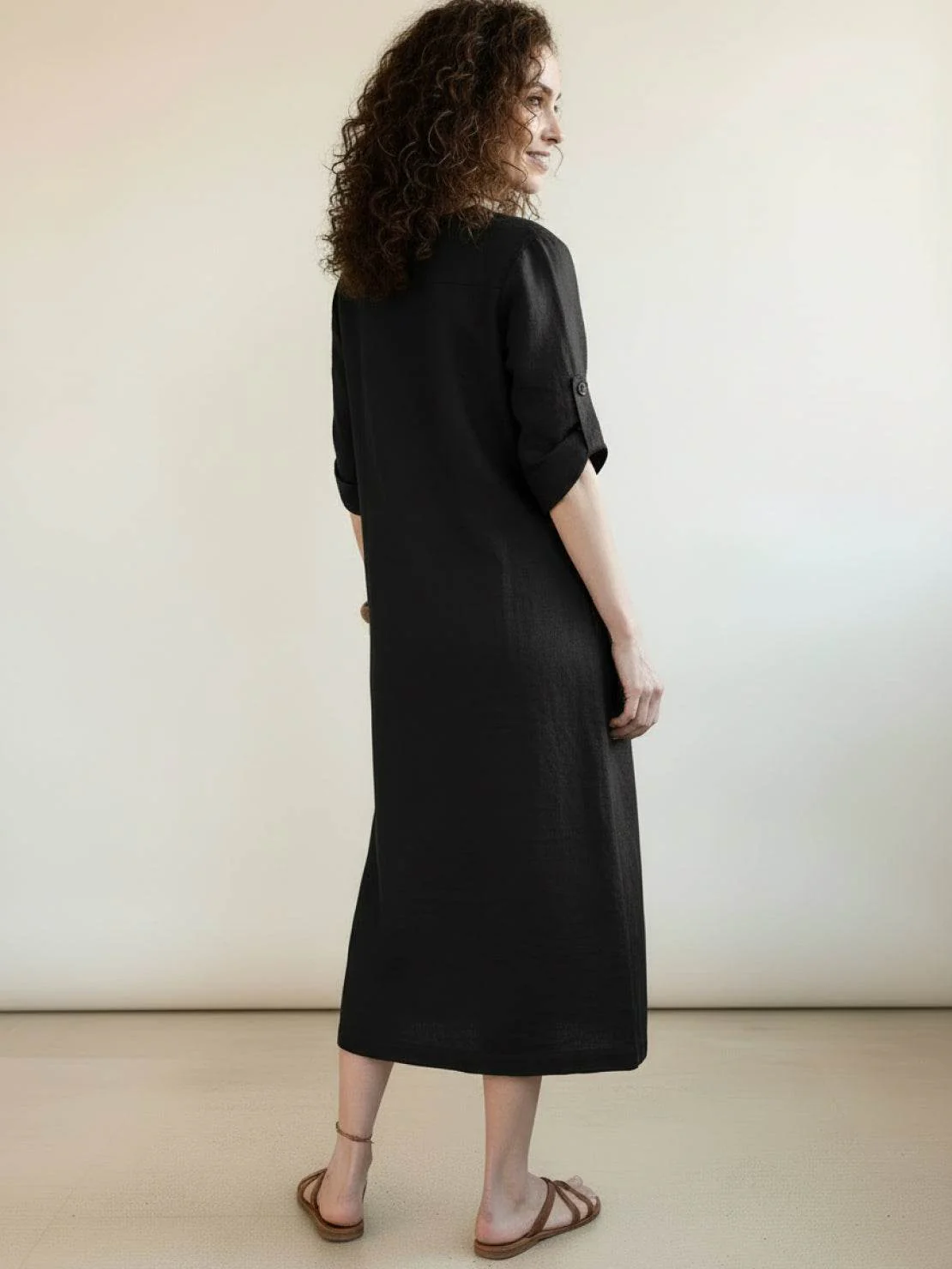 100% Linen Pure Elegance Dress - Image 15