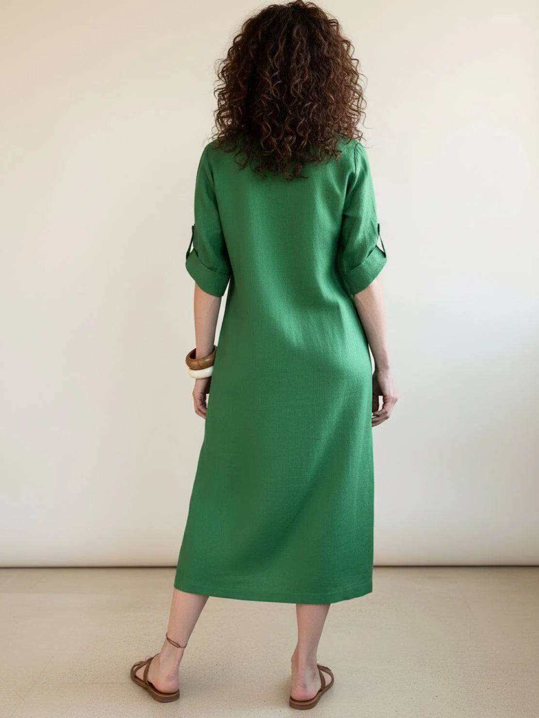100% Linen Pure Elegance Dress - Image 20