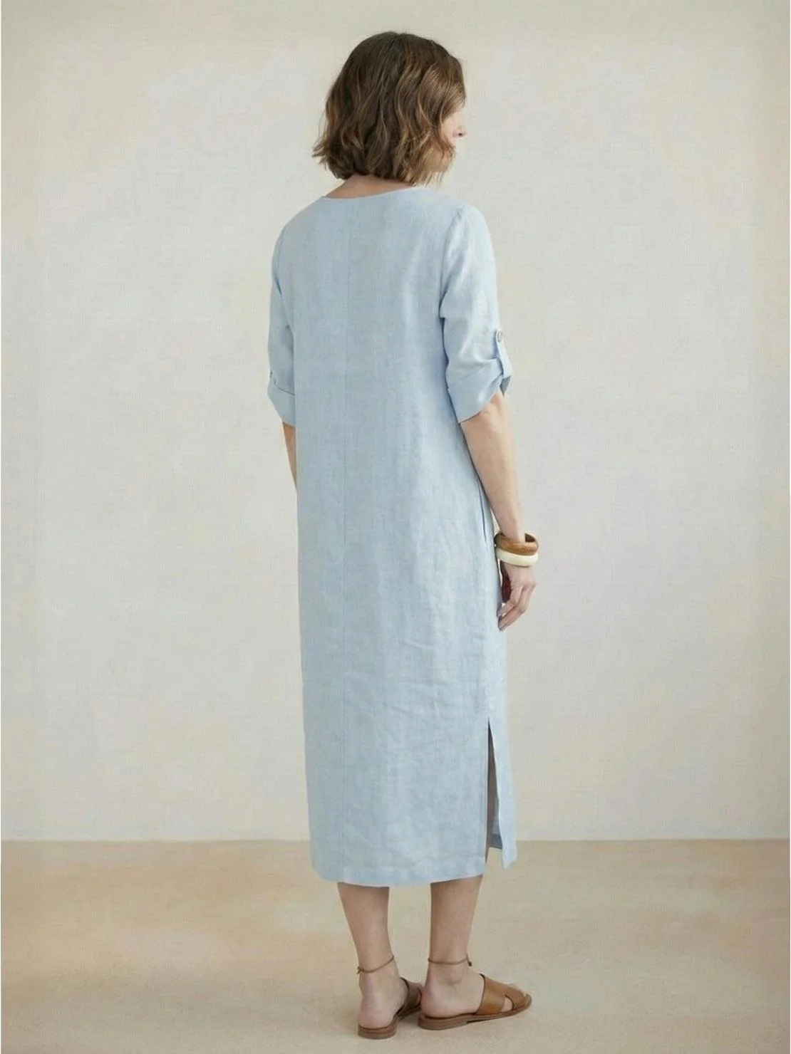 100% Linen Pure Elegance Dress - Image 5