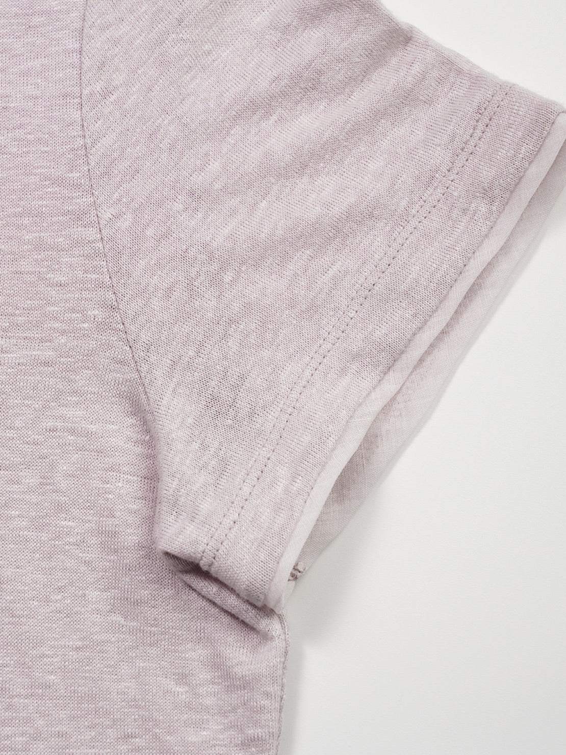 100% Linen Rolled Cuff Tee - Image 15