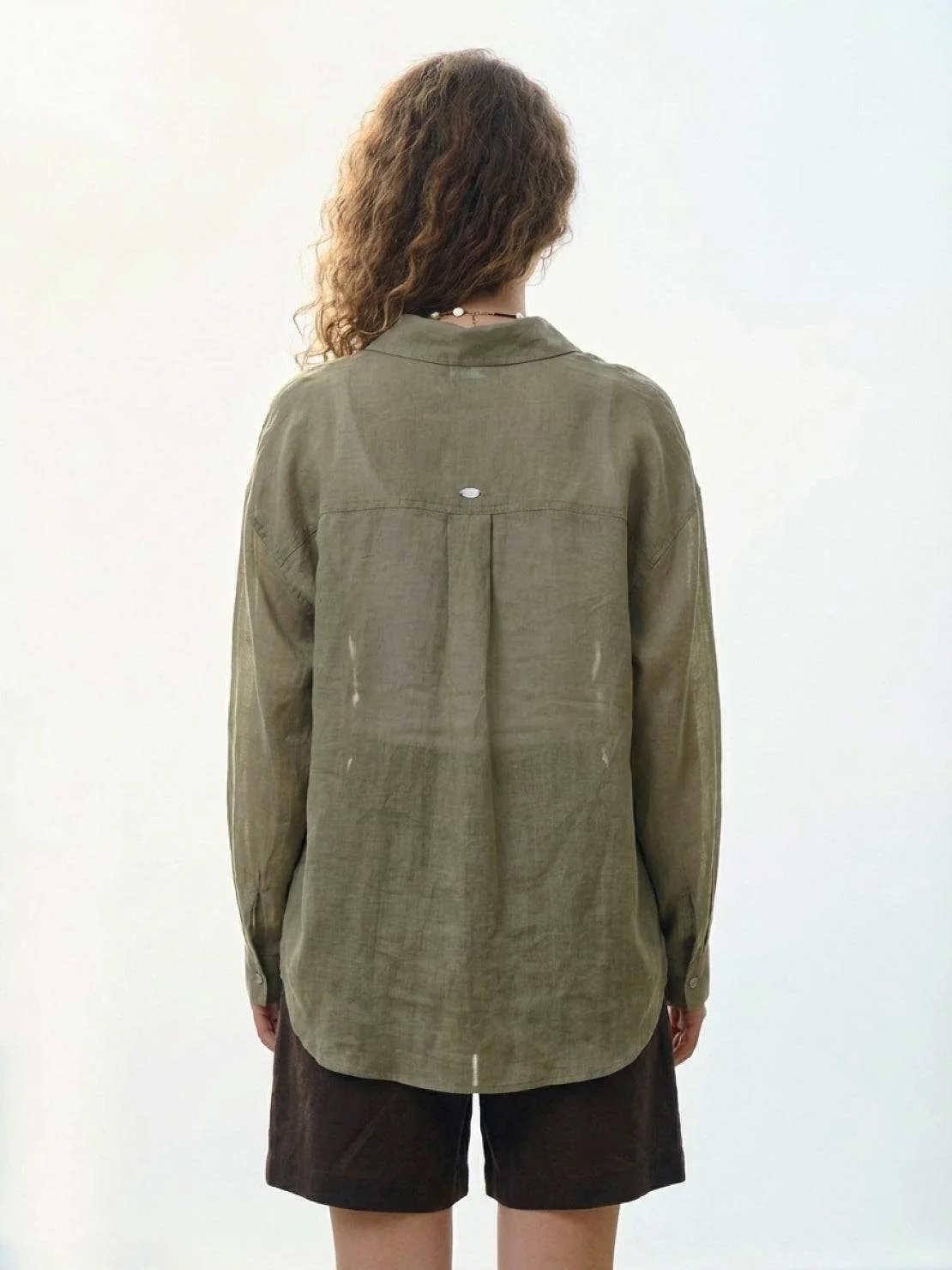 100% Linen Sheer Overshirt - Image 15