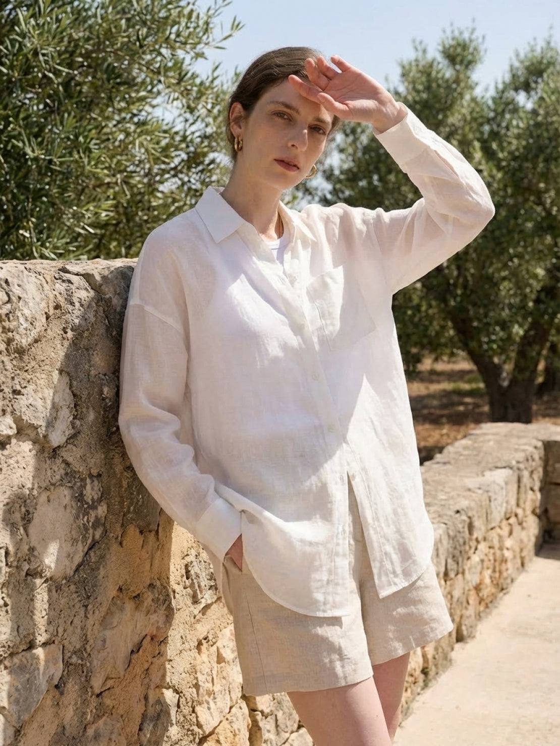 100% Linen Sheer Overshirt - Image 20
