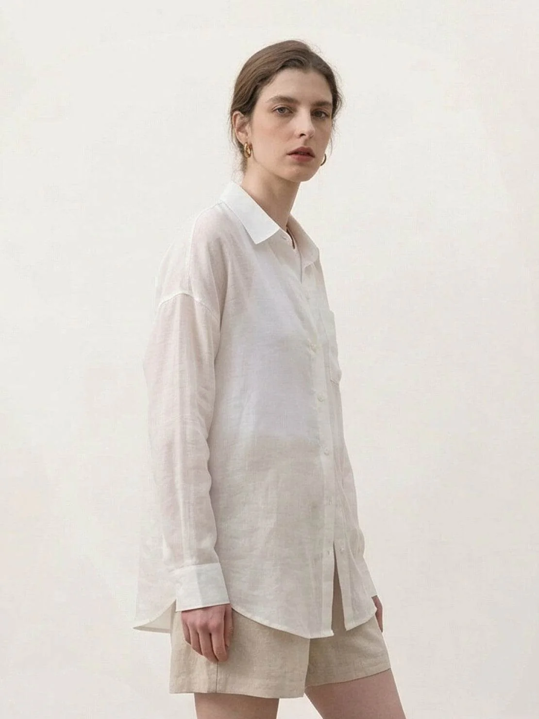 100% Linen Sheer Overshirt - Image 22