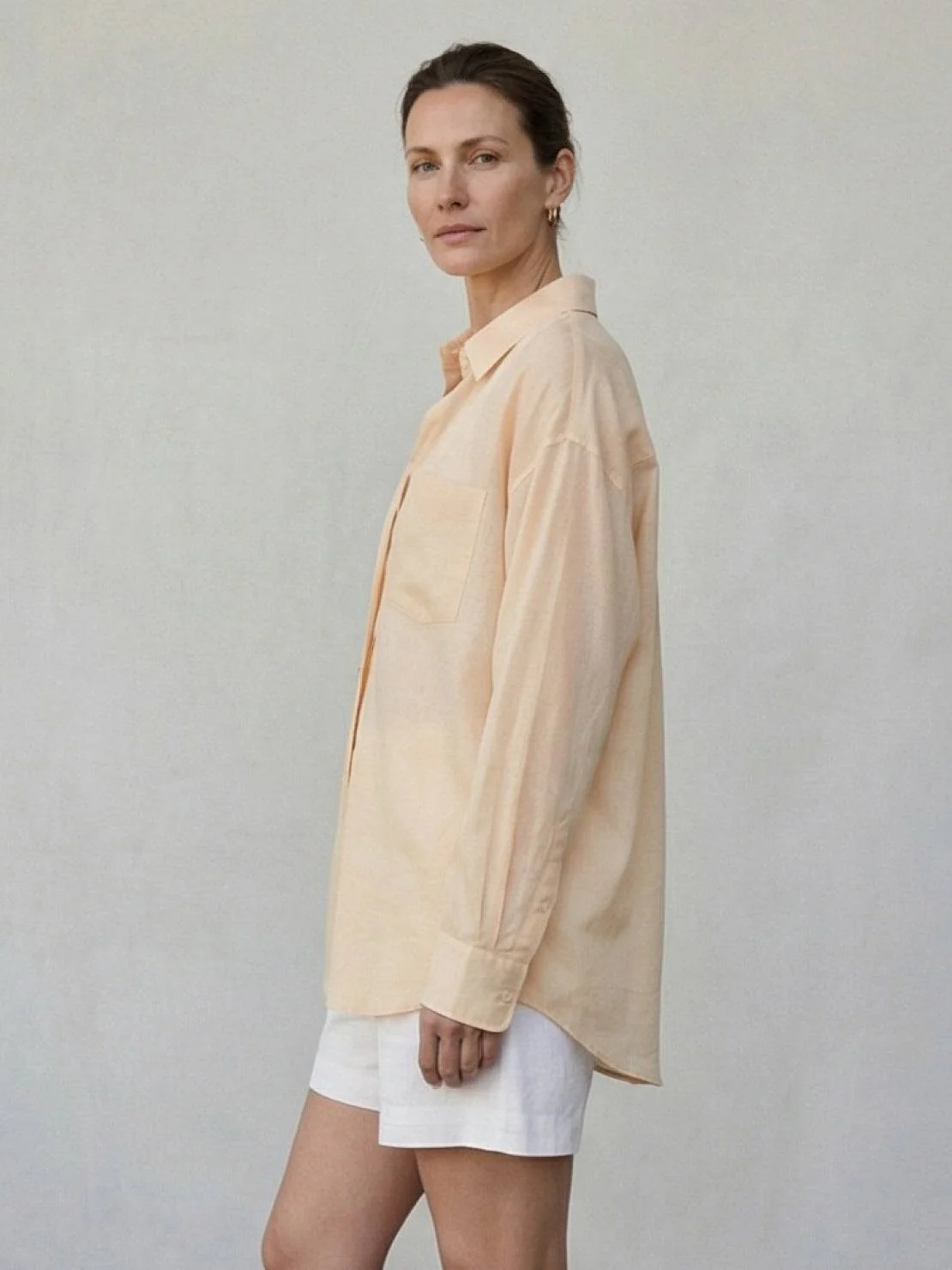 100% Linen Sheer Overshirt - Image 4